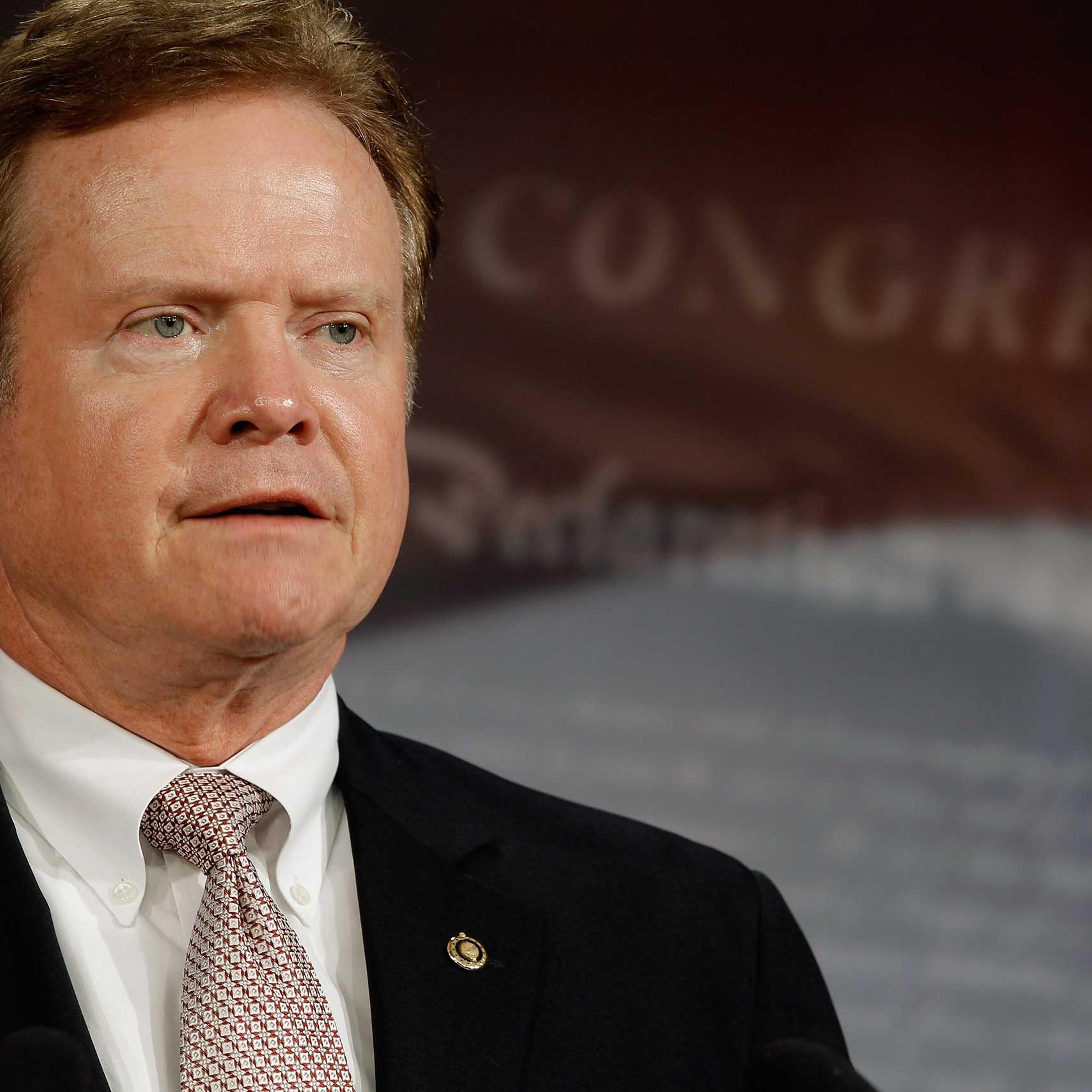 Then Sen. Jim Webb at the U.S. Capitol in Washington, DC, in 2012.