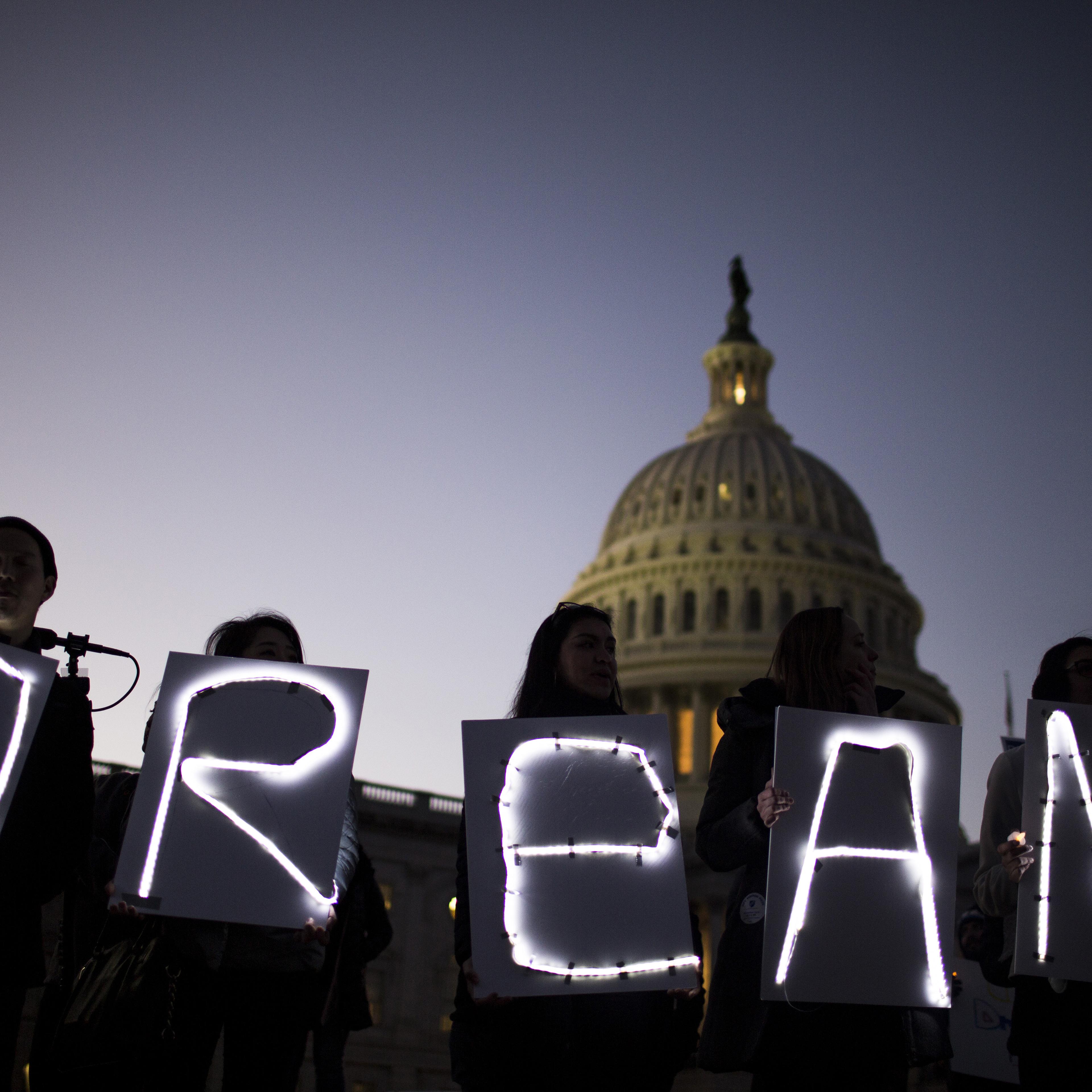 The U.S. Capitol As GOP Senators Weigh Short-Term Government Funding Bill
