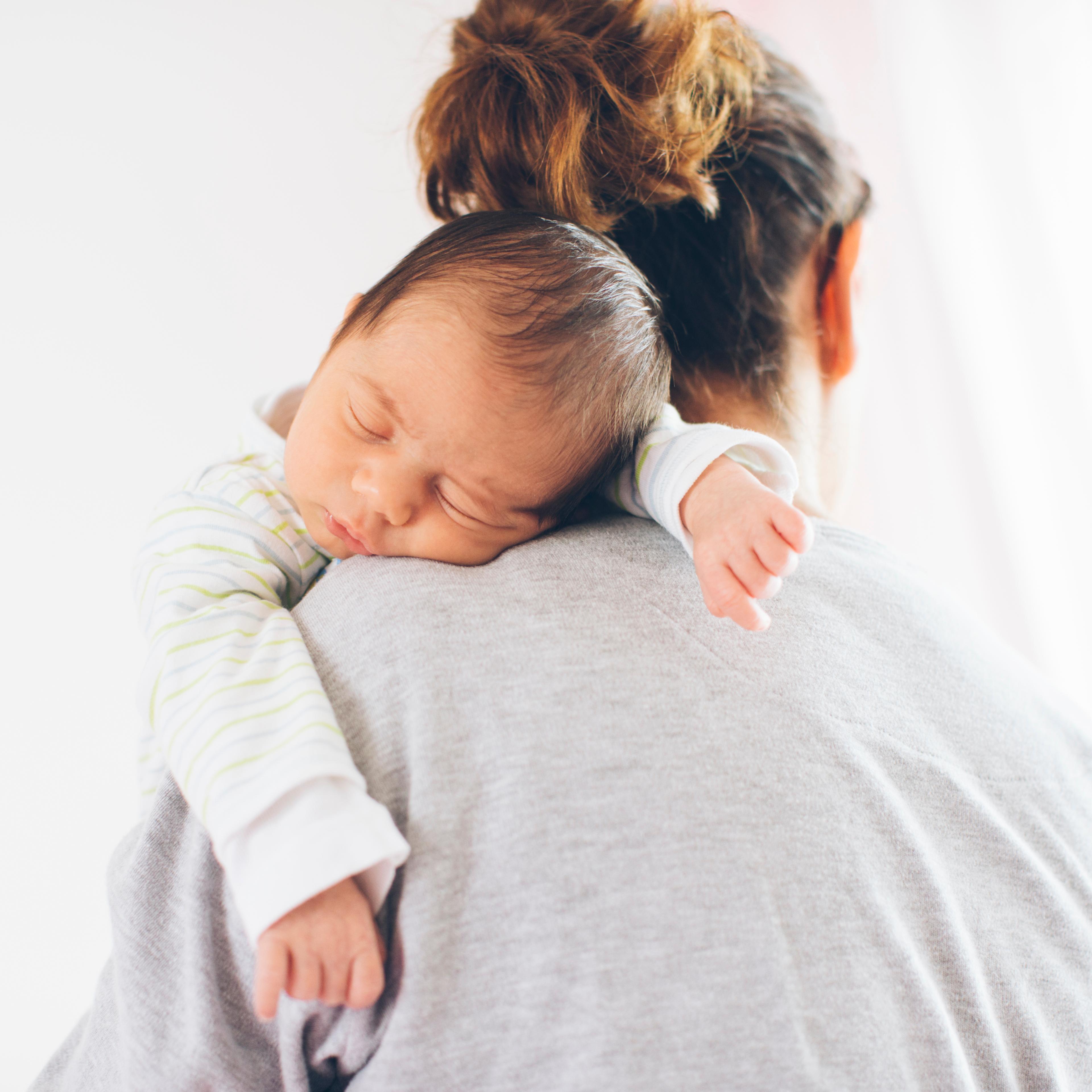 Newborn boy sleeping