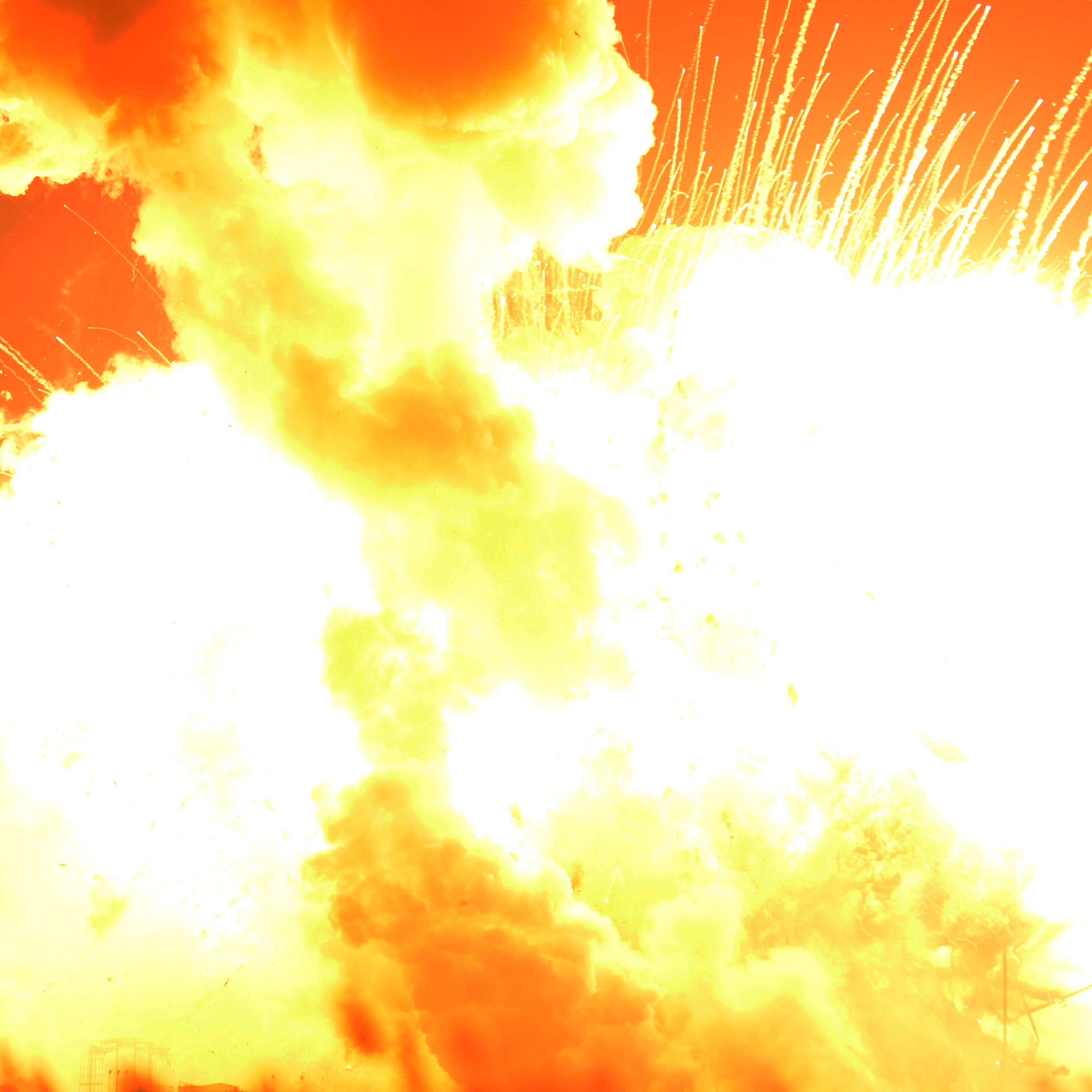 An unmanned Orbital Sciences Corp.'s Antares rocket explodes shortly after takeoff at Wallops Flight Facility on Wallops Island, Va. on Oct. 28, 2014.
