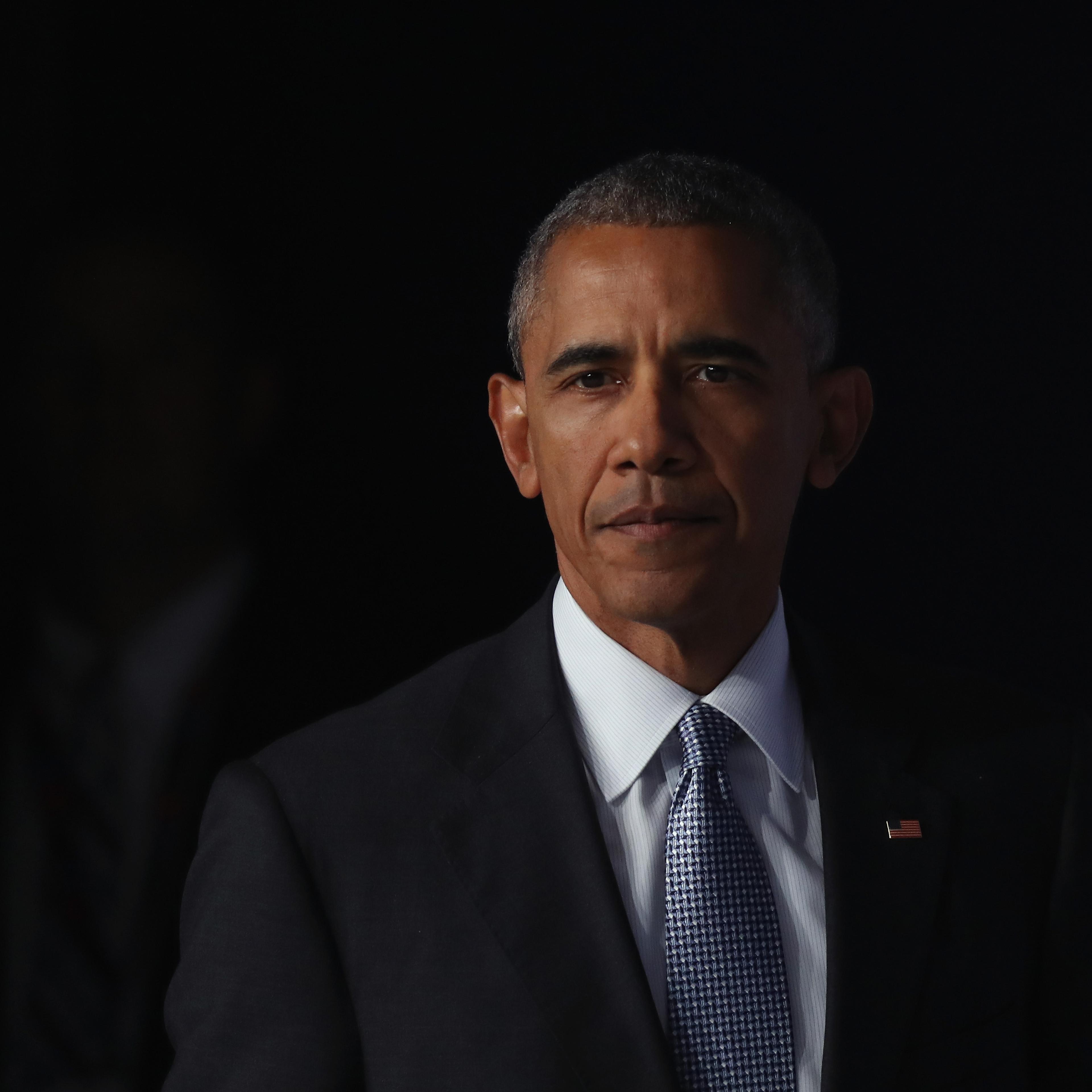 U.S. President Barack Obama arrives to speak to the media at the conclusion of the Warsaw NATO Summit in Warsaw, on July 9, 2016.