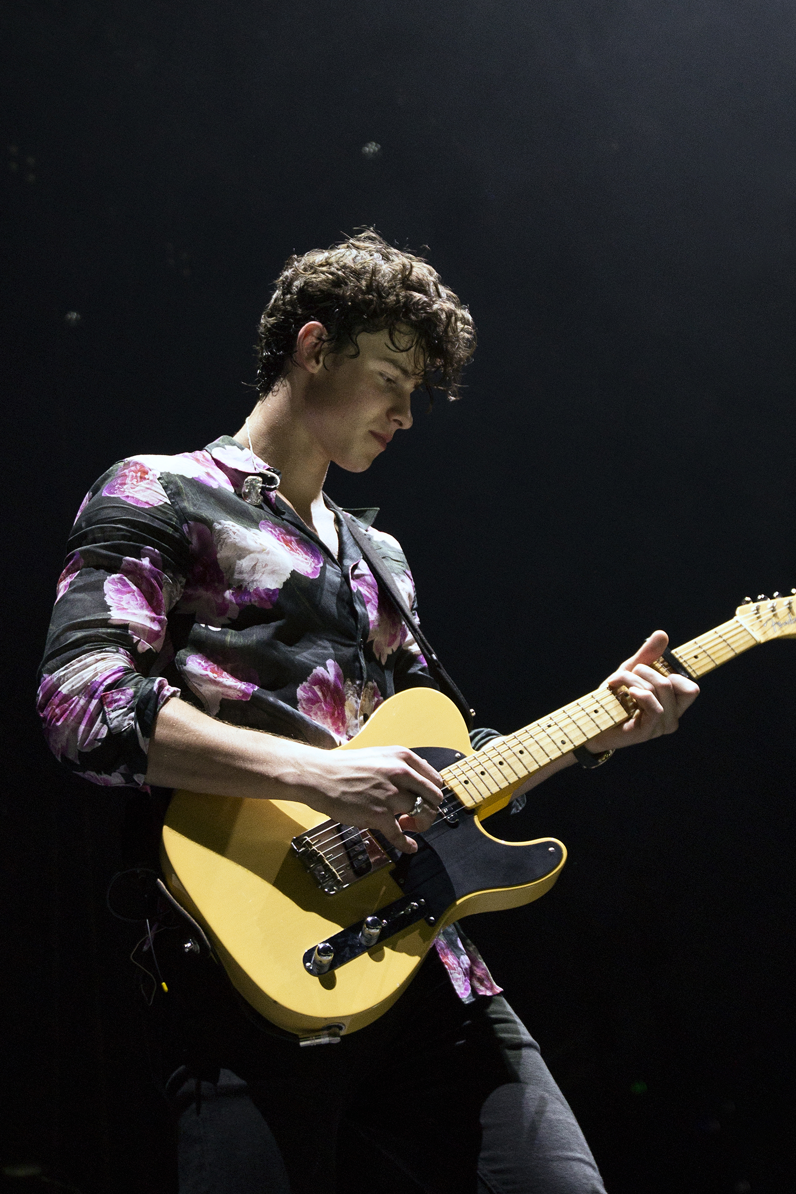 Musician Shawn Mendes performs on stage