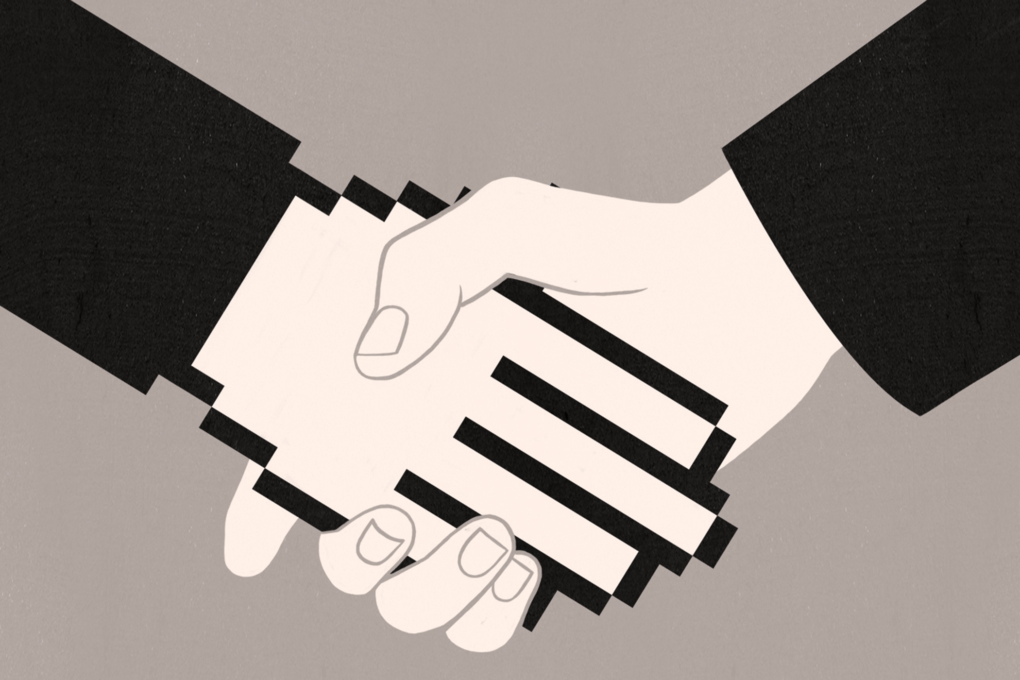 Handshake illustration