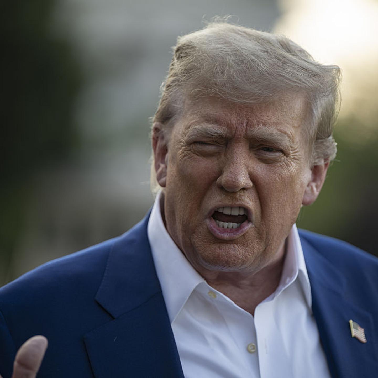 US President Donald Trump departs White House for NATO Summit