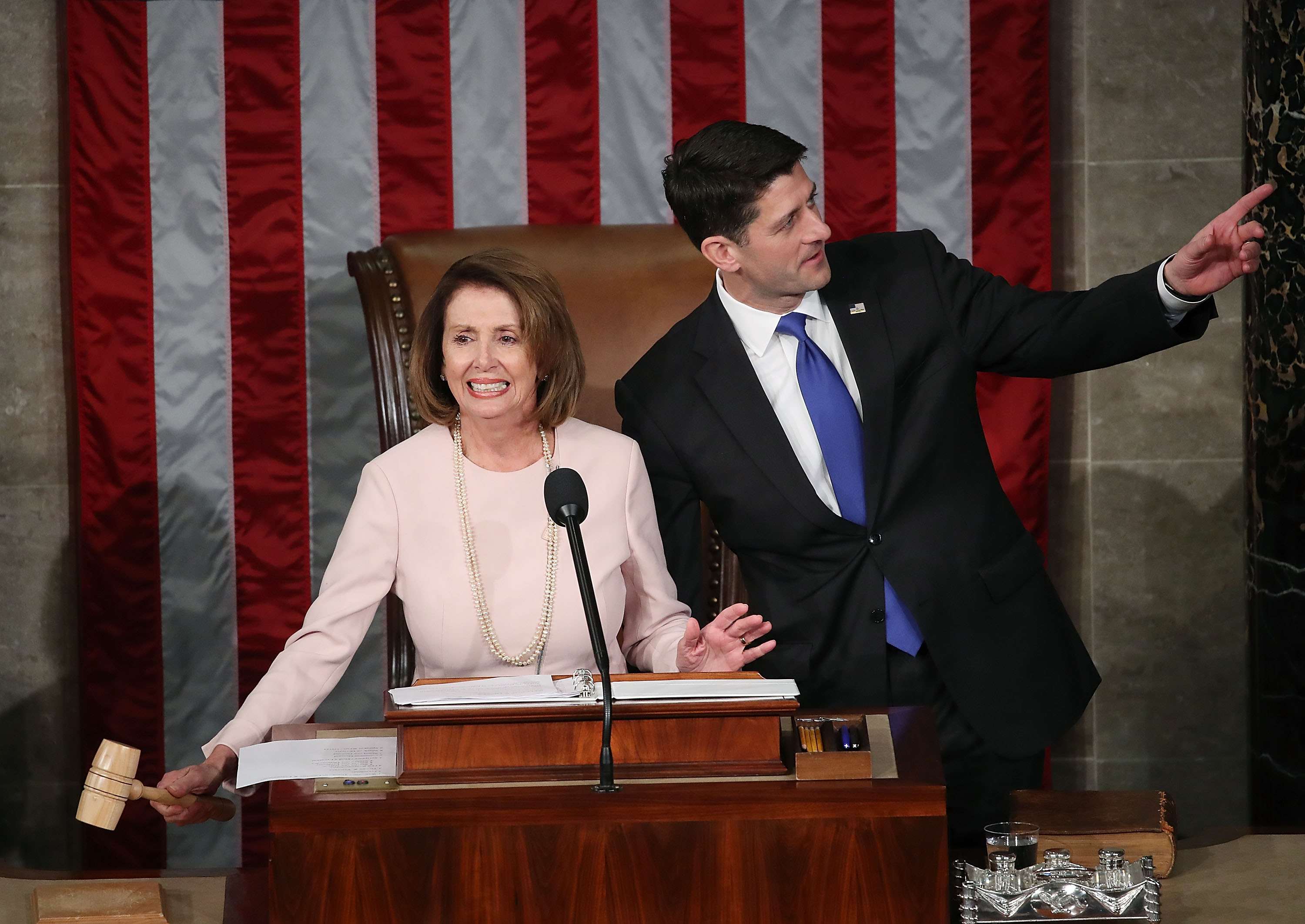Paul Ryan Swears In Members Of The 115th Congress