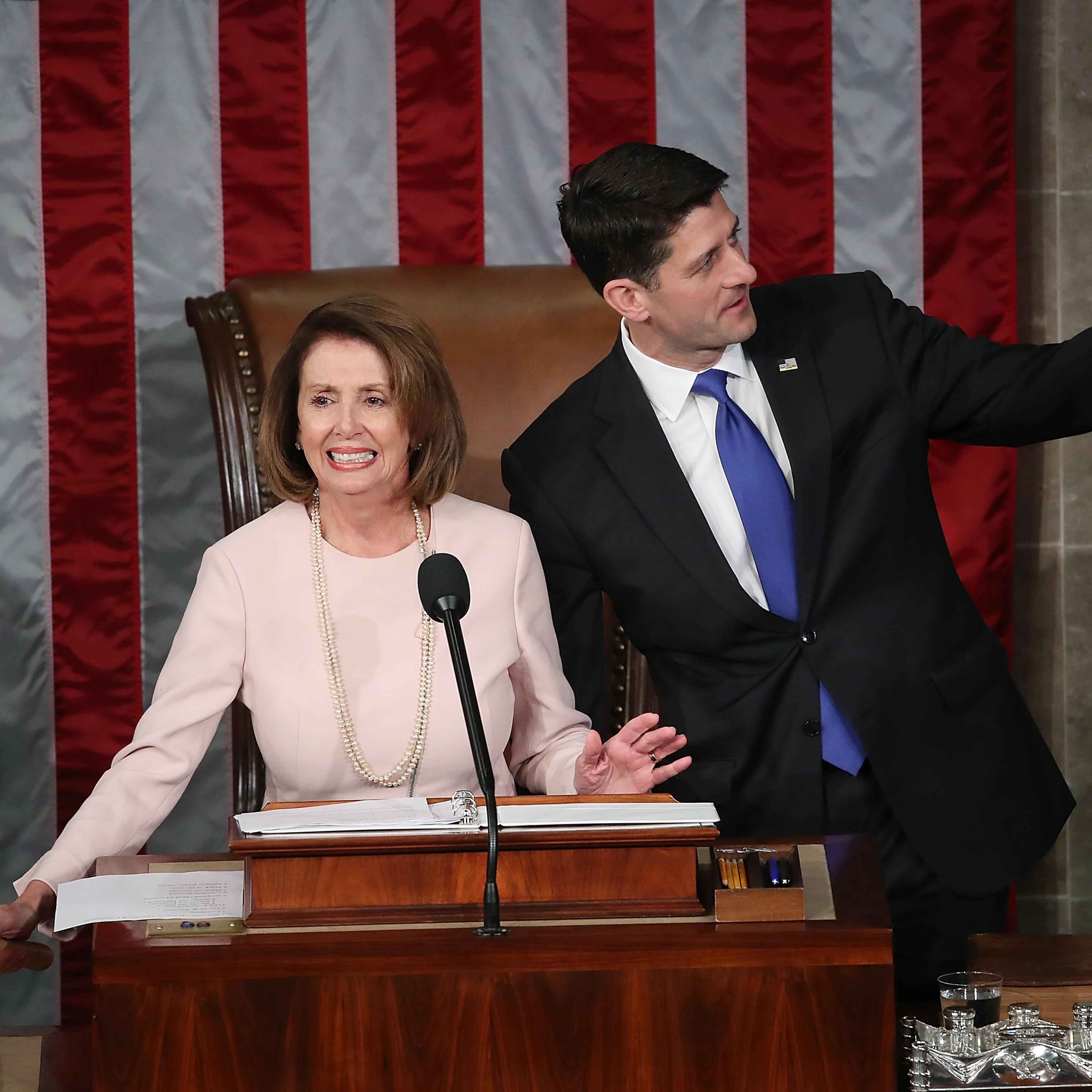 Paul Ryan Swears In Members Of The 115th Congress