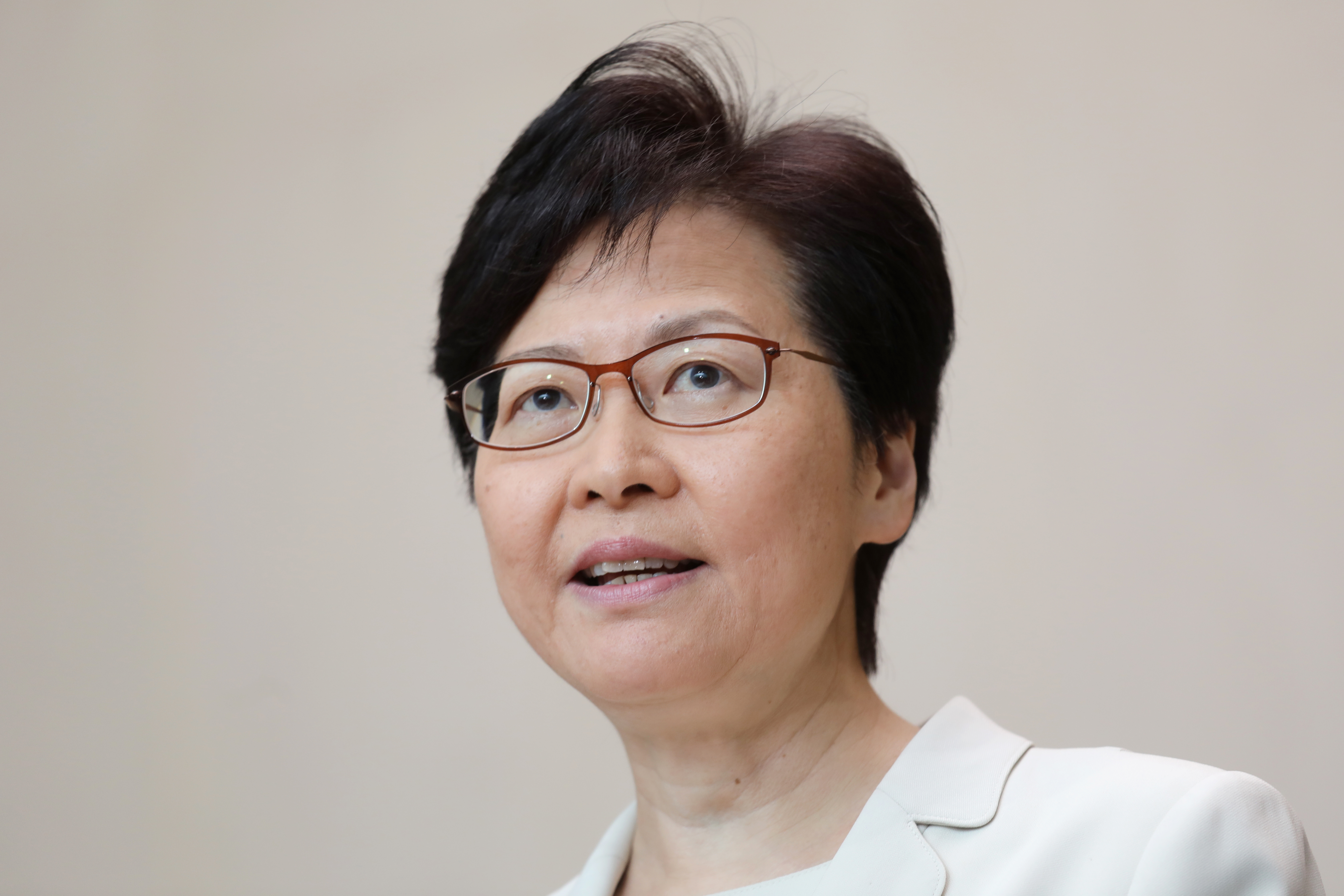 Hong Kong Chief Executive Carrie Lam News Conference After Scraping Bill That Sparked Months Of Unrest