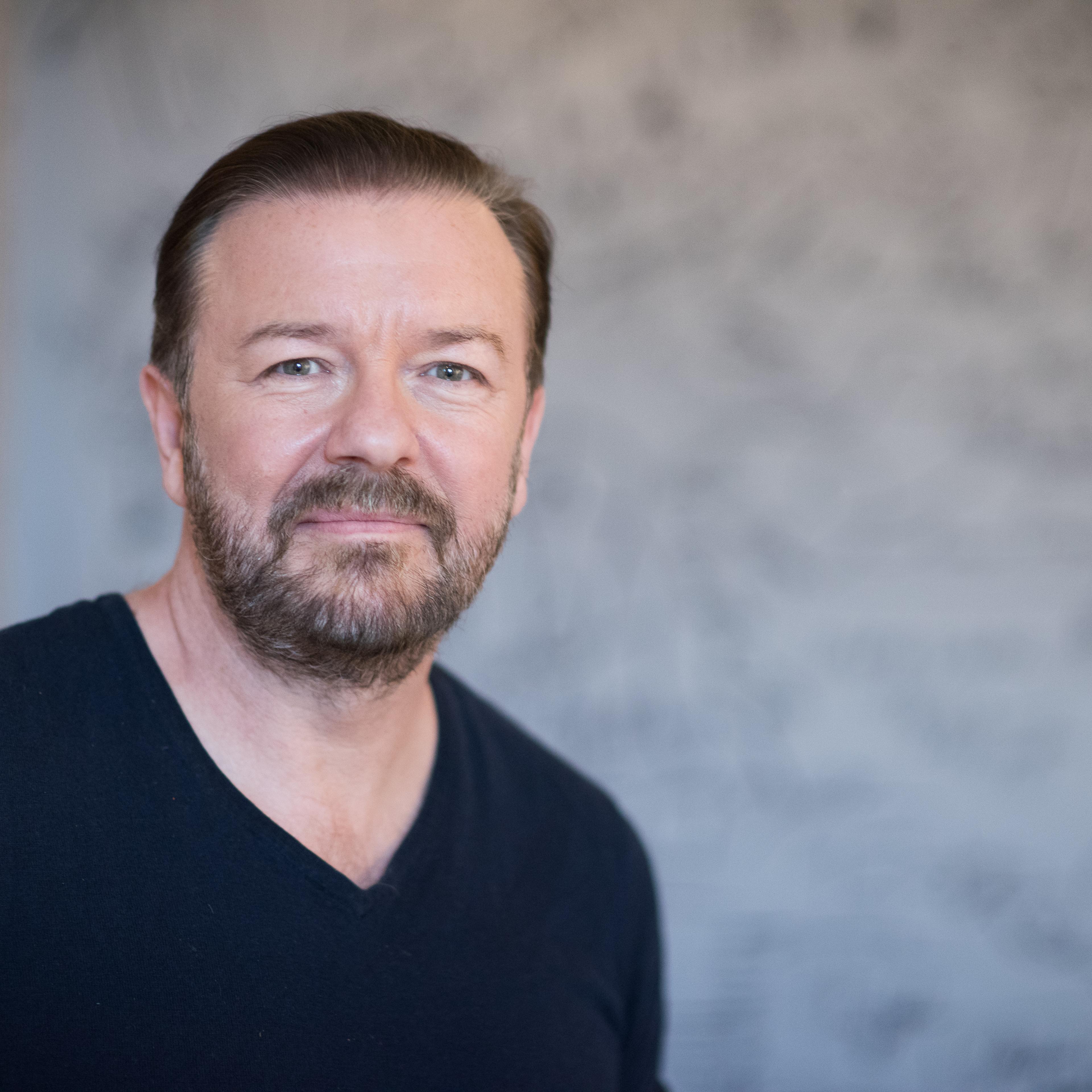 Ricky Gervais arrives at AOL Build Speaker Series on June 15, 2016 in New York City.