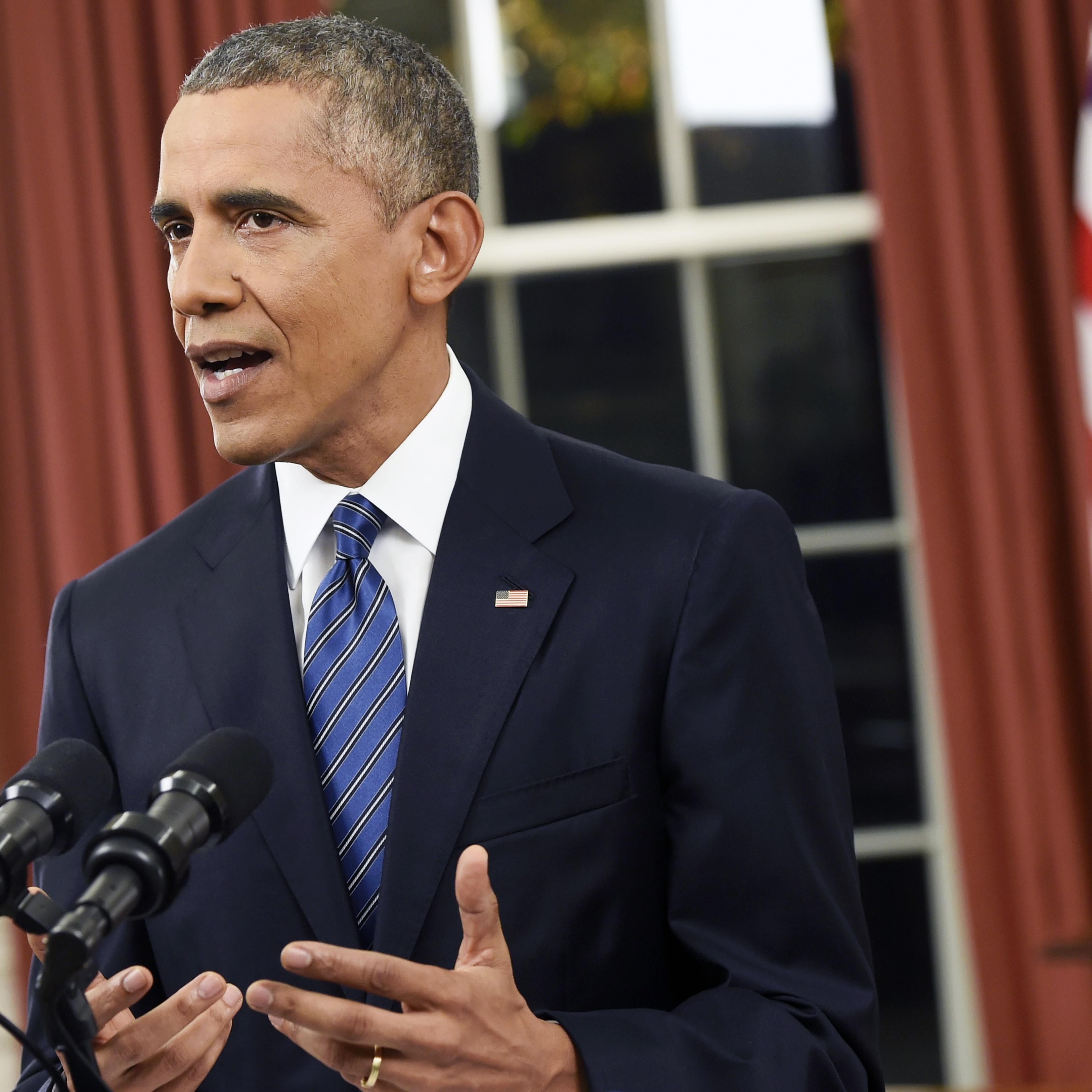 Obama Addresses The Nation As FBI Pursues Terrorism In California Attack