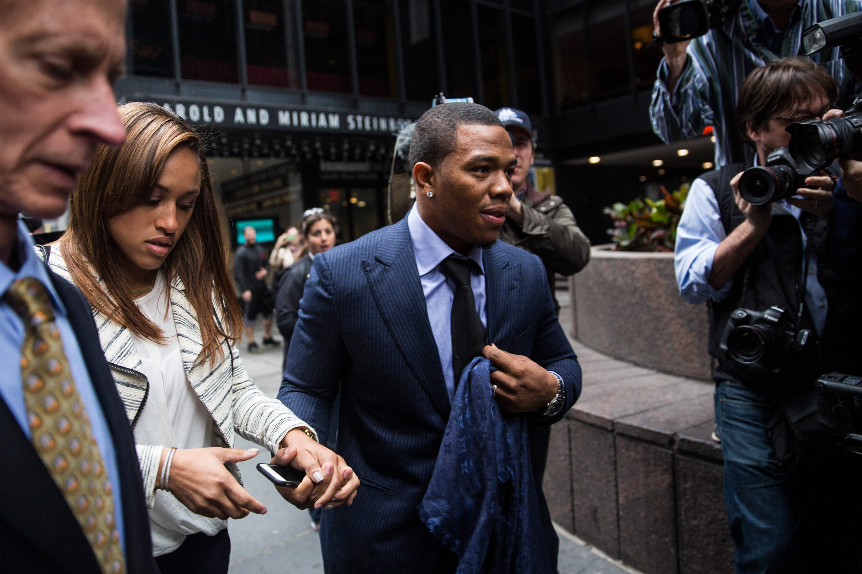 Suspended Baltimore Ravens Ray Rice Attends Appeals Hearing In New York