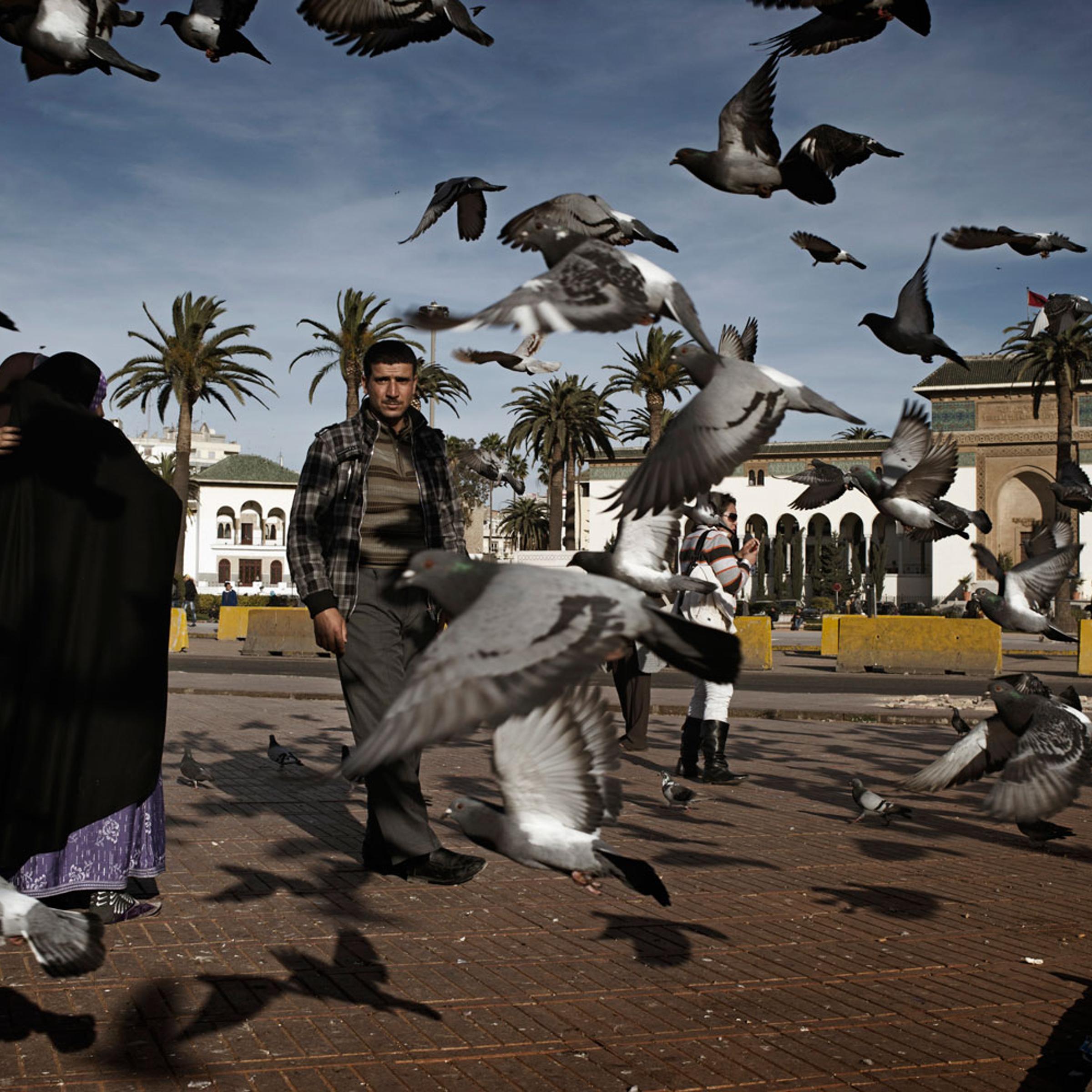 March 2012. Casablanca's Mohammed V Square.