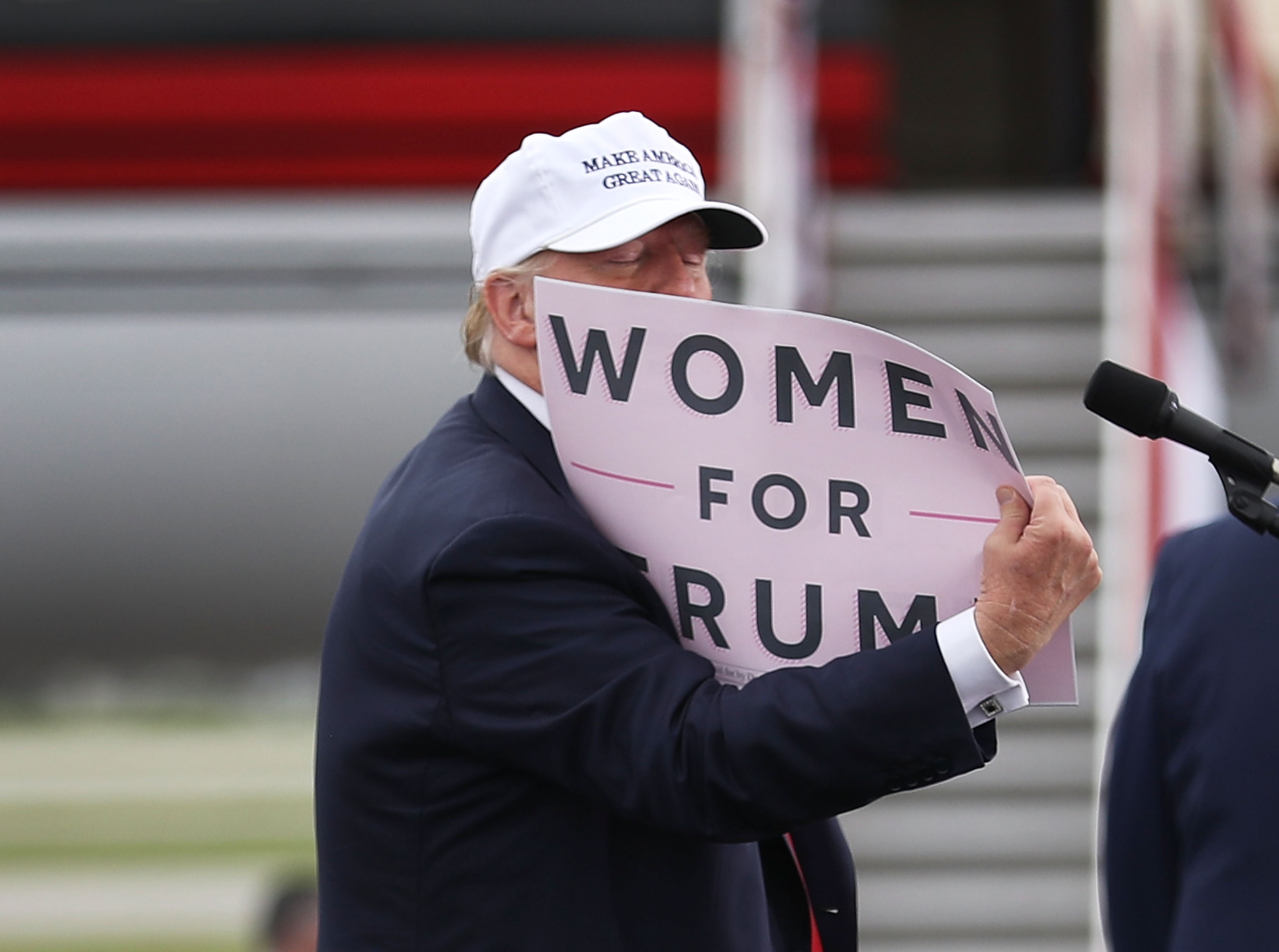 GOP Presidential Nominee Donald Trump Campaigns In Battleground State Of Florida