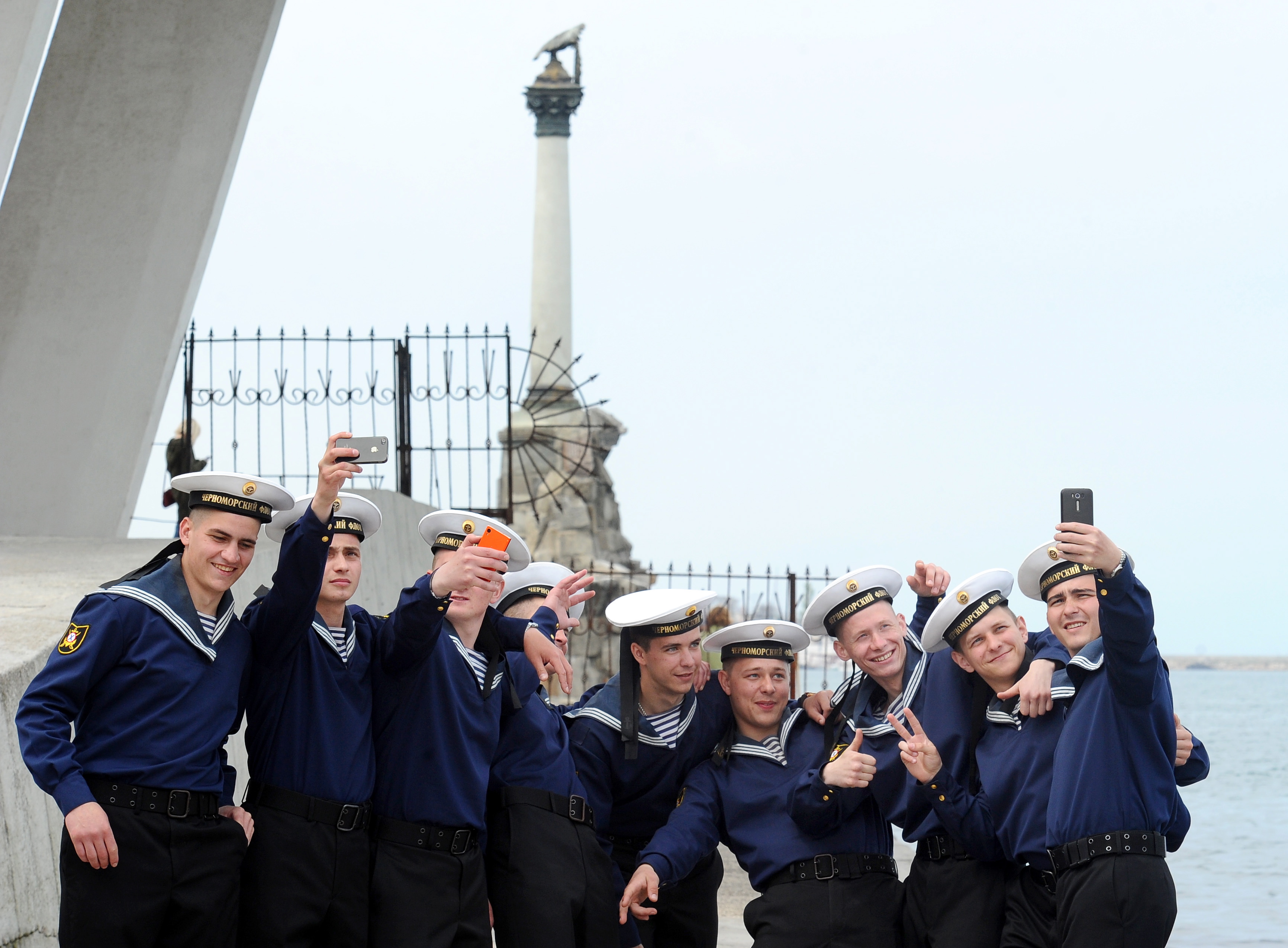 Preparations for Victory Day in Sevastopol, Russia
