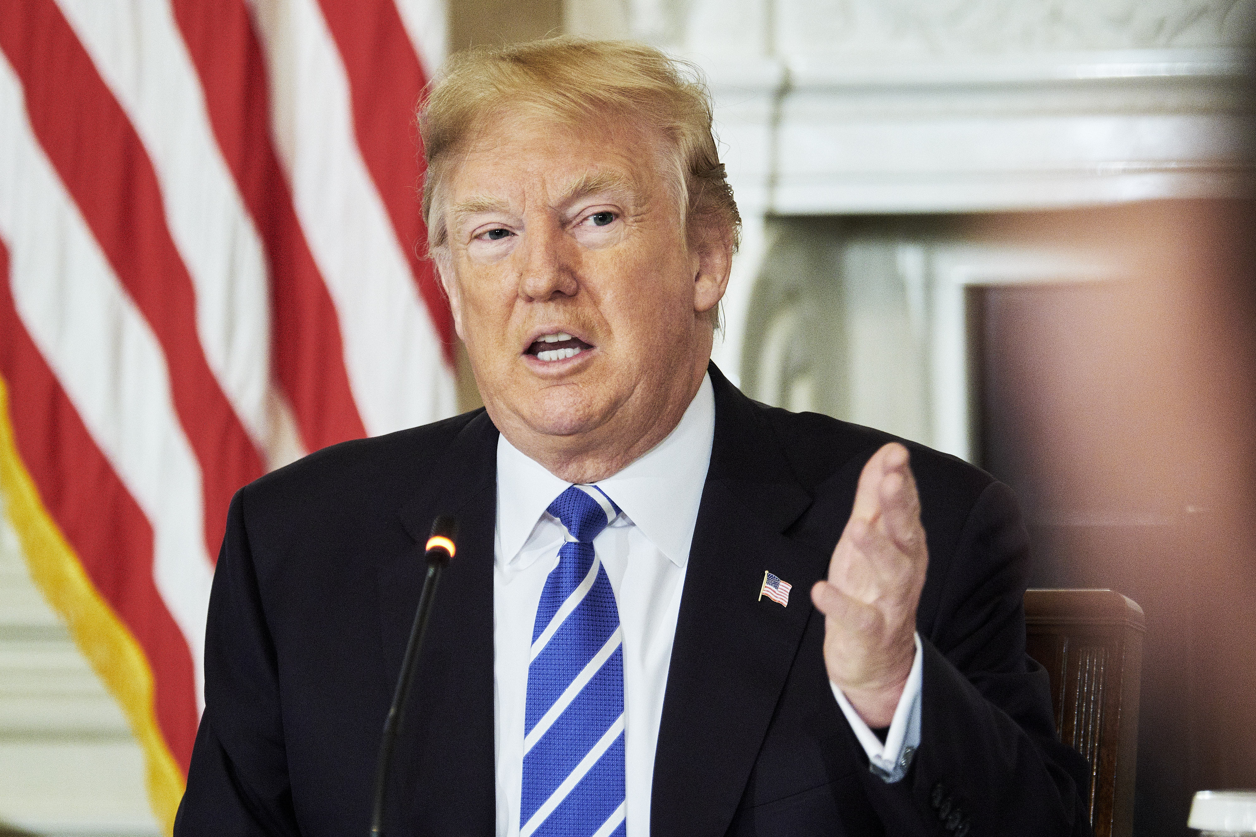 President Trump Hosts An Infrastructure Initiative Meeting With State And Local Officials