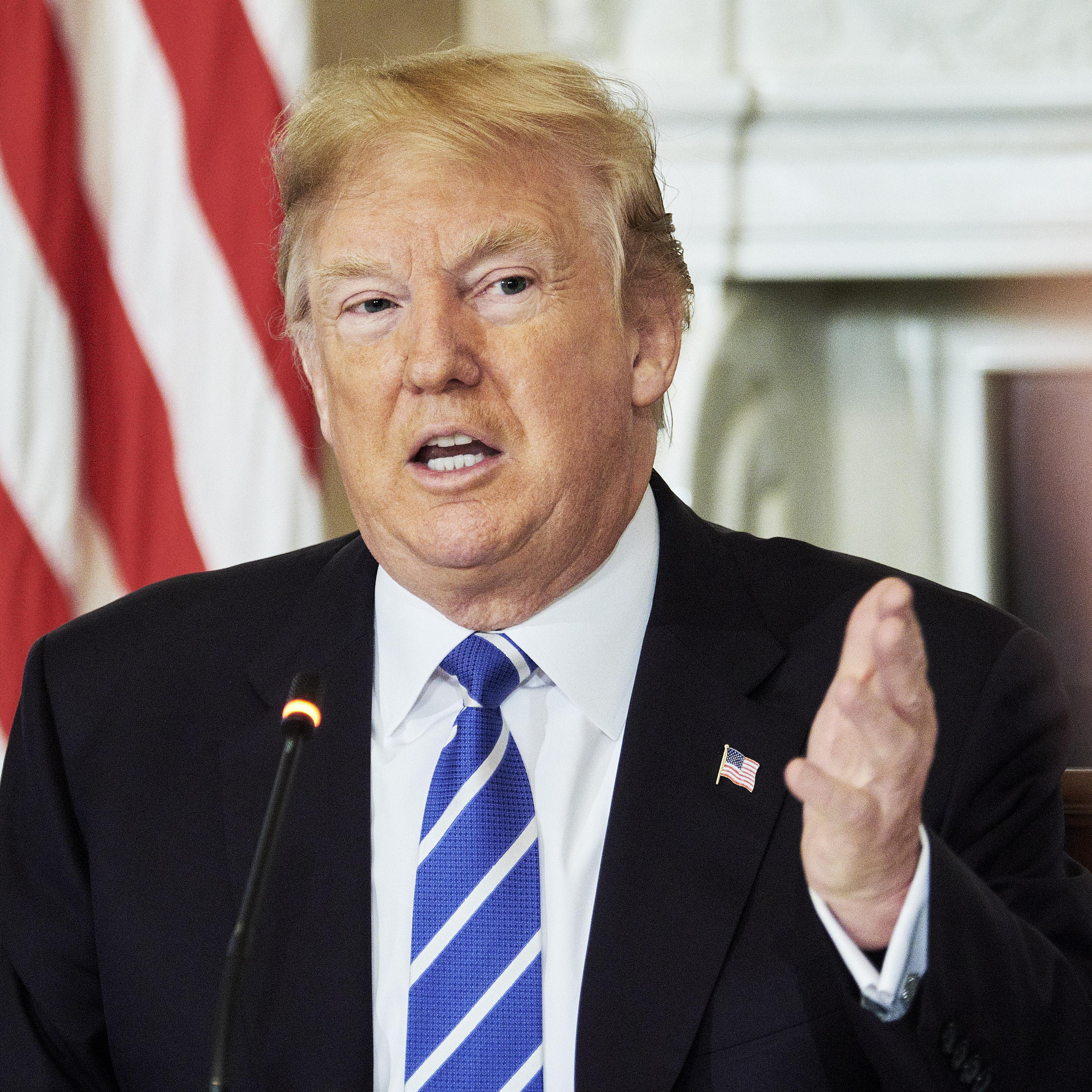 President Trump Hosts An Infrastructure Initiative Meeting With State And Local Officials
