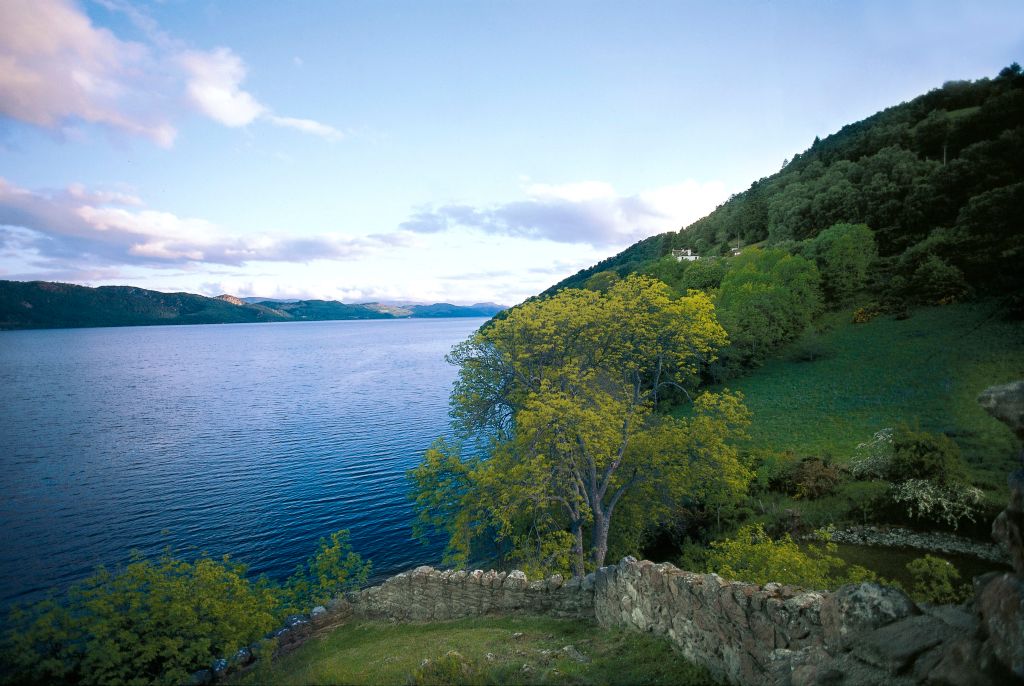 Loch Ness at sunset, Highlands, Scotland