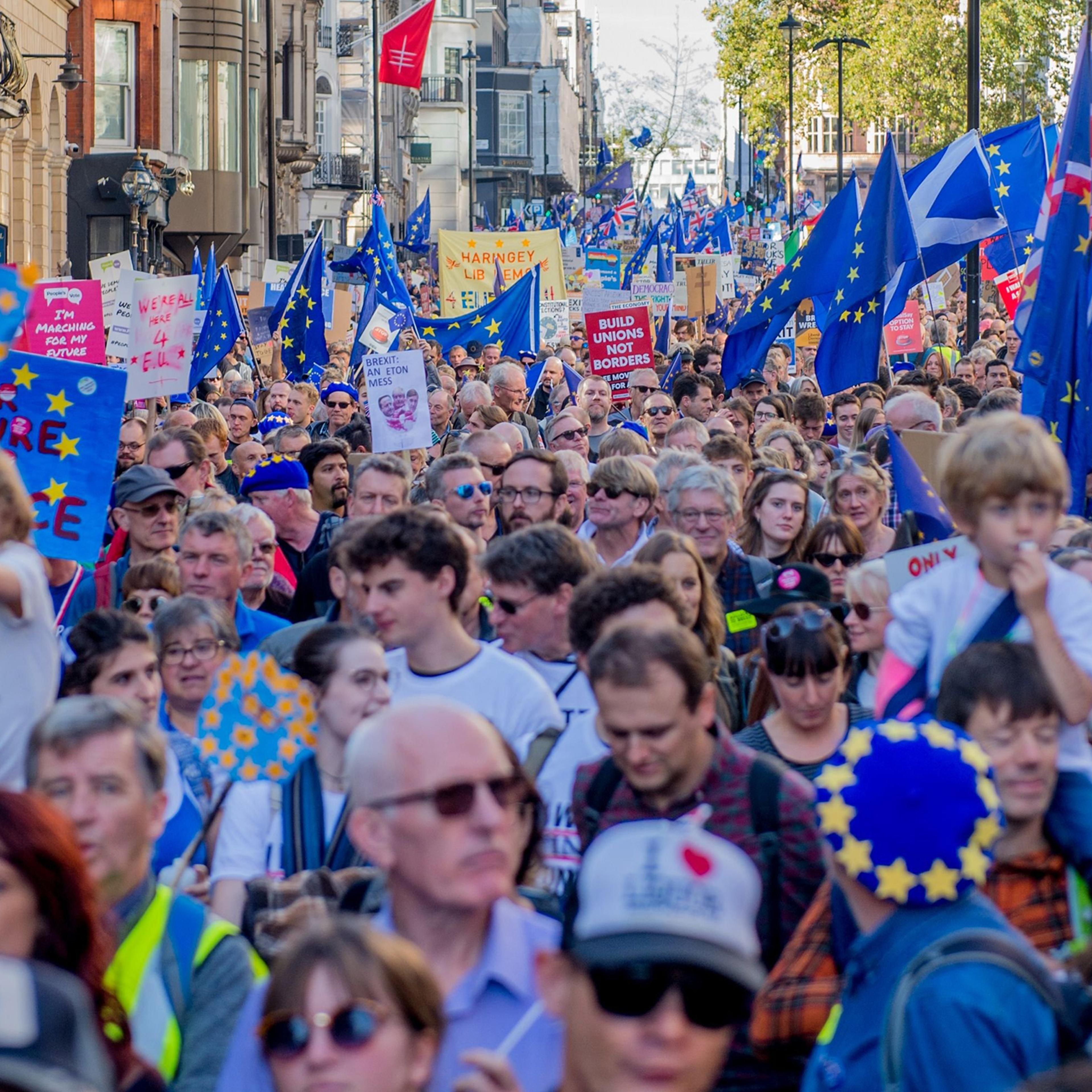 Some 700,000 people marched in London on Oct. 20 to demand a public vote on the final Brexit deal