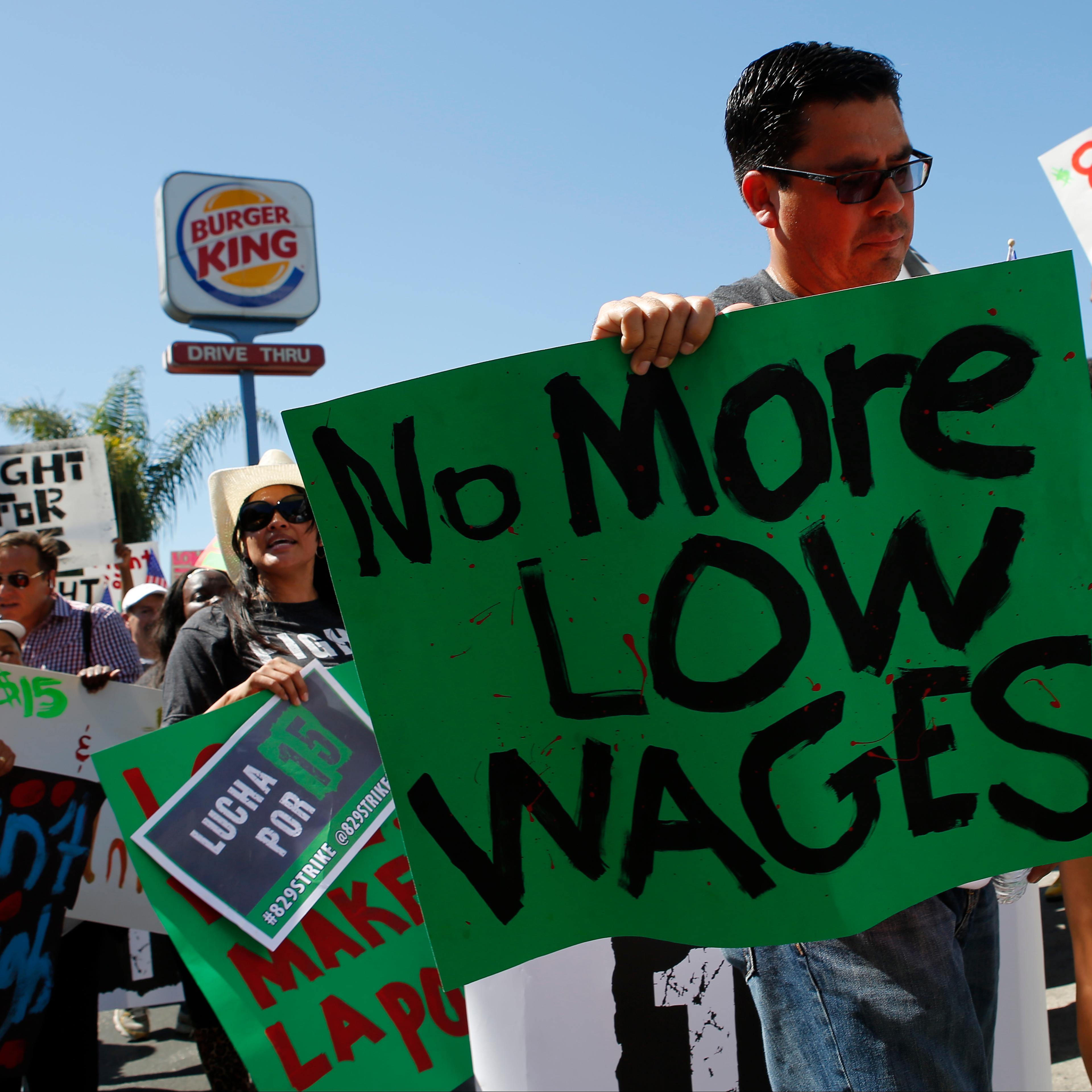 Fast-Food Strikes in 50 U.S. Cities Seeking $15 Per Hour