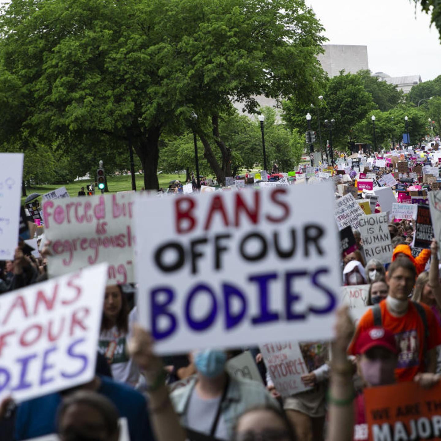 Demonstrators Attend Nationwide Day Of Action For Abortion Rights