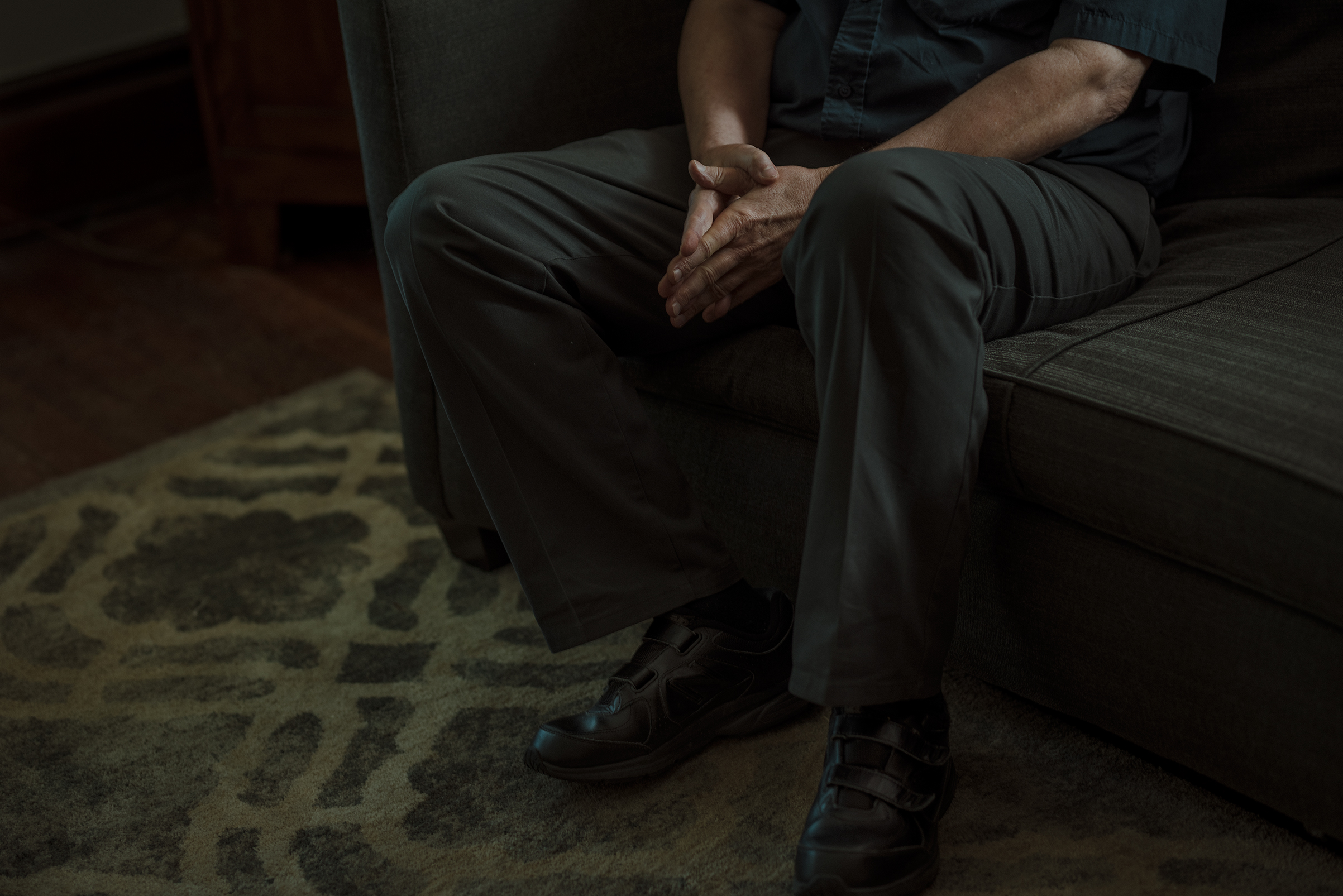 Kevin, who was convicted of indecent exposure, during a counseling session on May 1 sex-offender-therapy-men-convicted