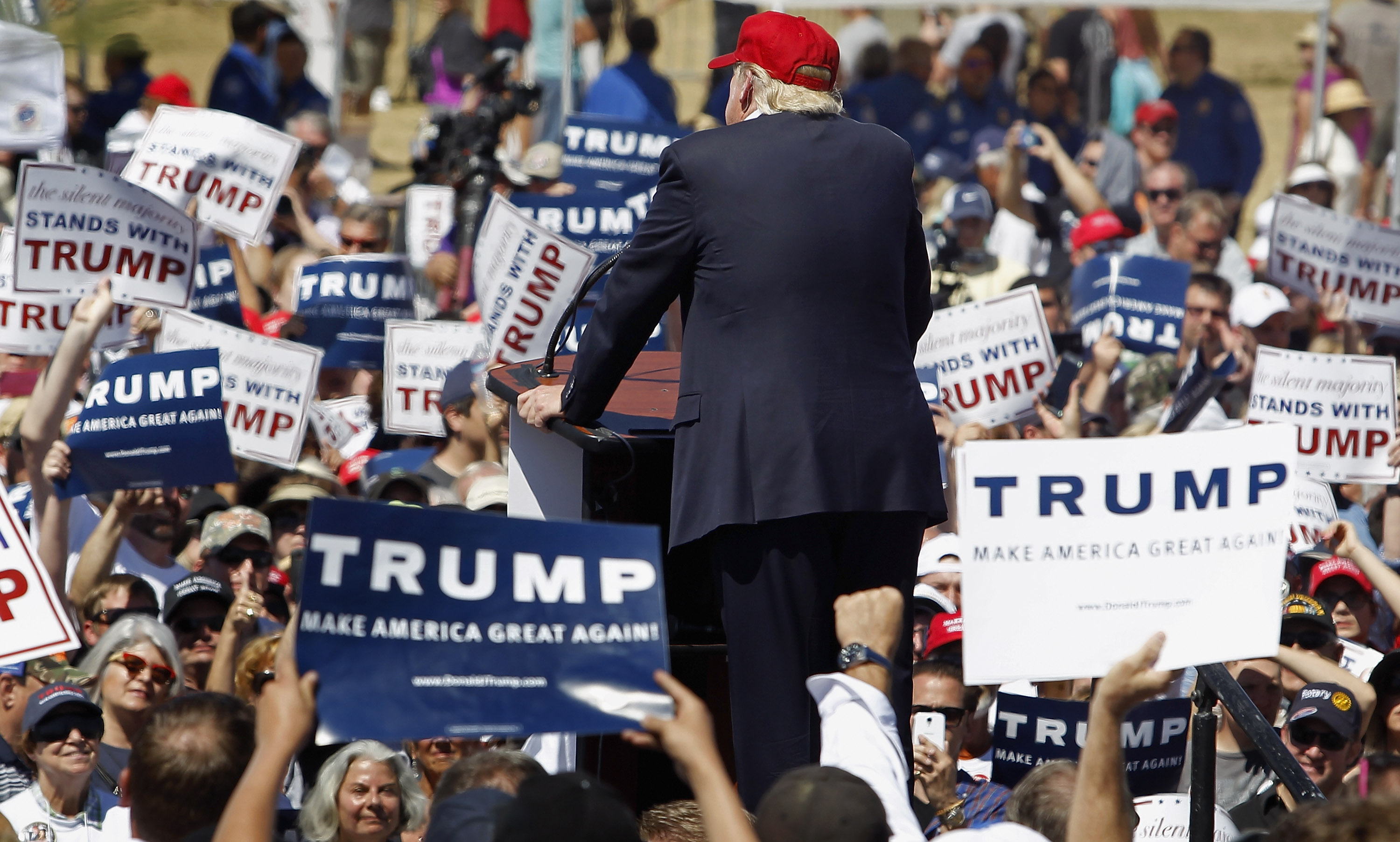 Republican Presidential Candidate Donald Trump Holds Rally In Phoenix