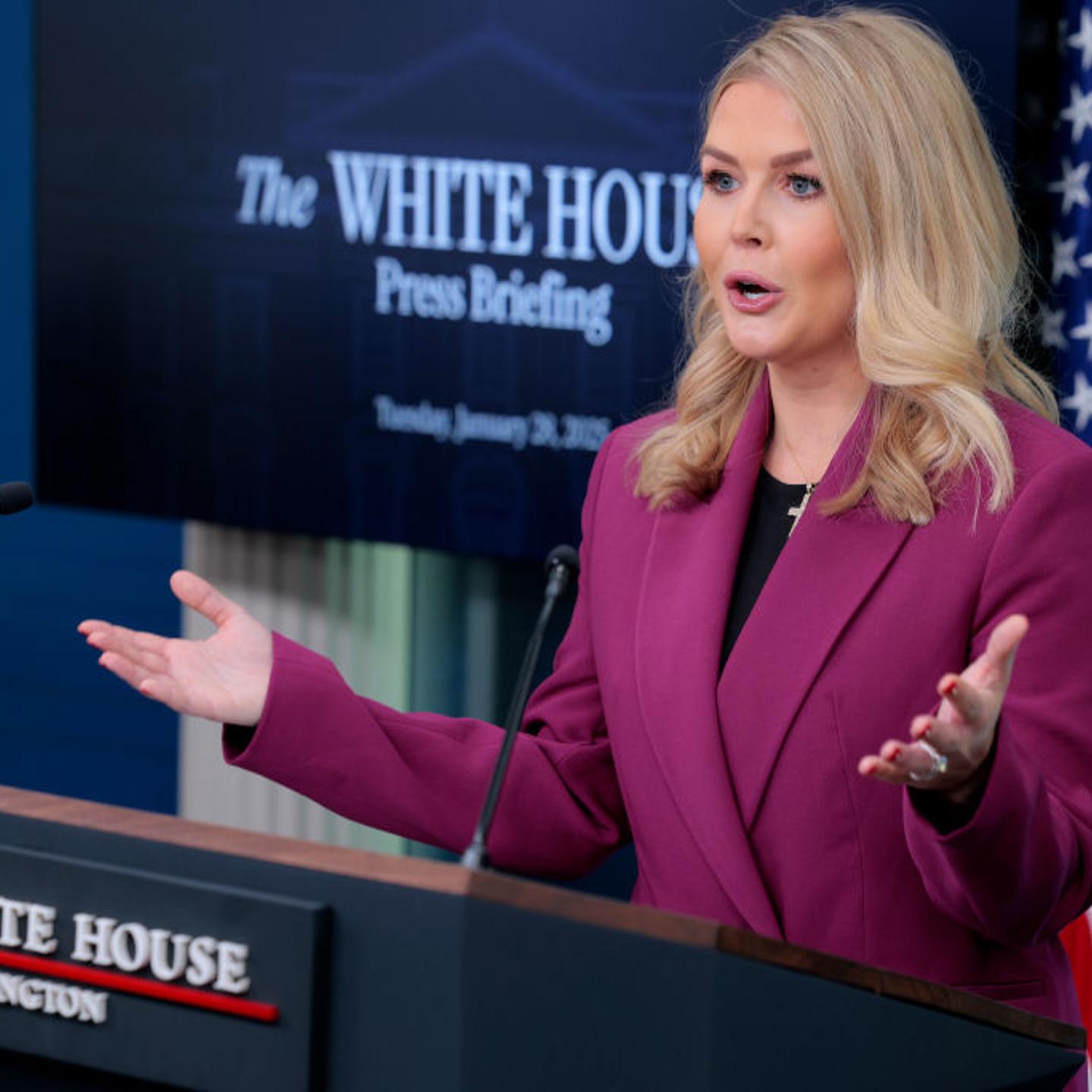 White House Press Secretary Karoline Leavitt Holds First Press Briefing Of Trump's 2nd Term