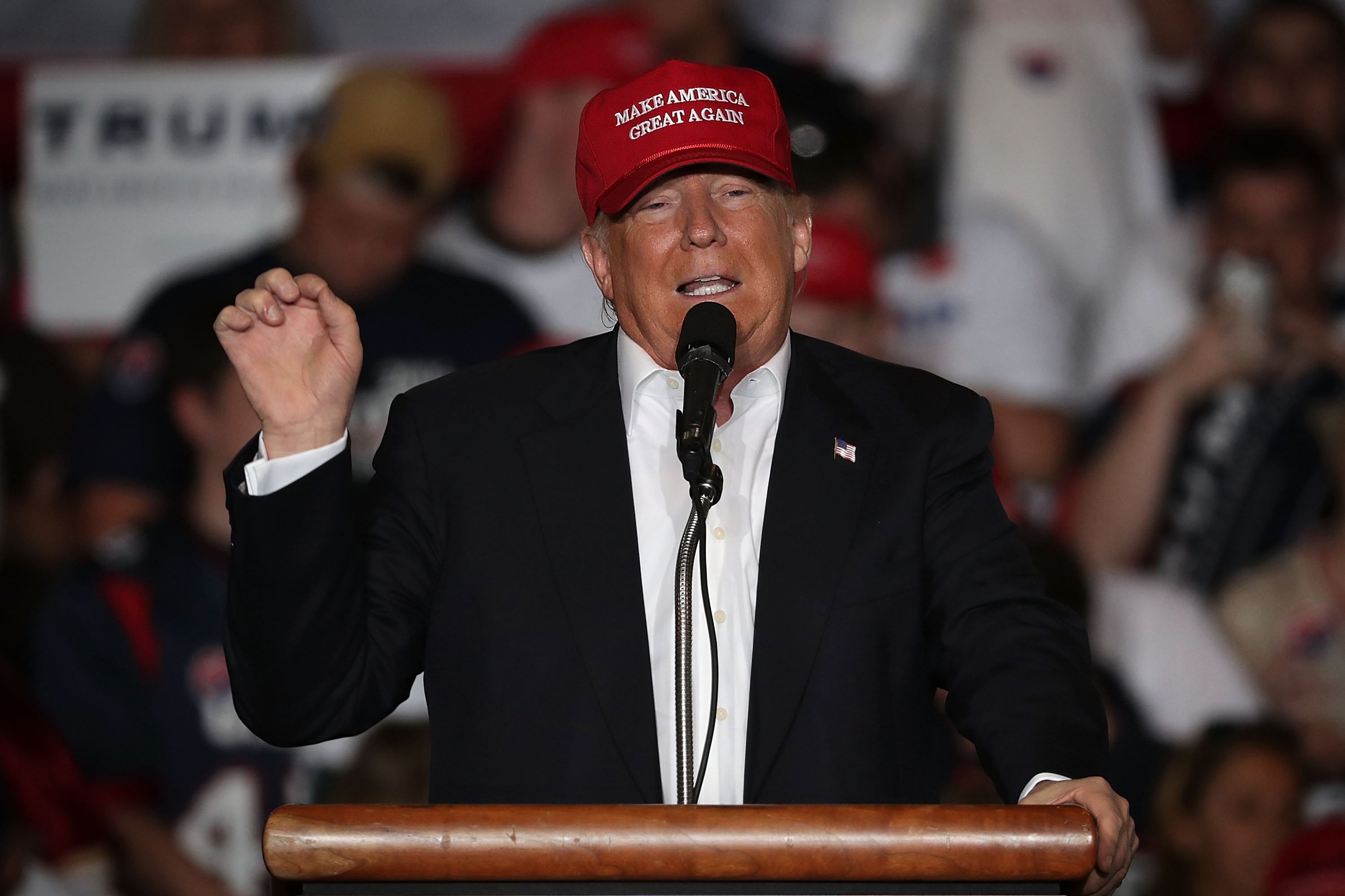 Donald Trump Campaigns In Delaware