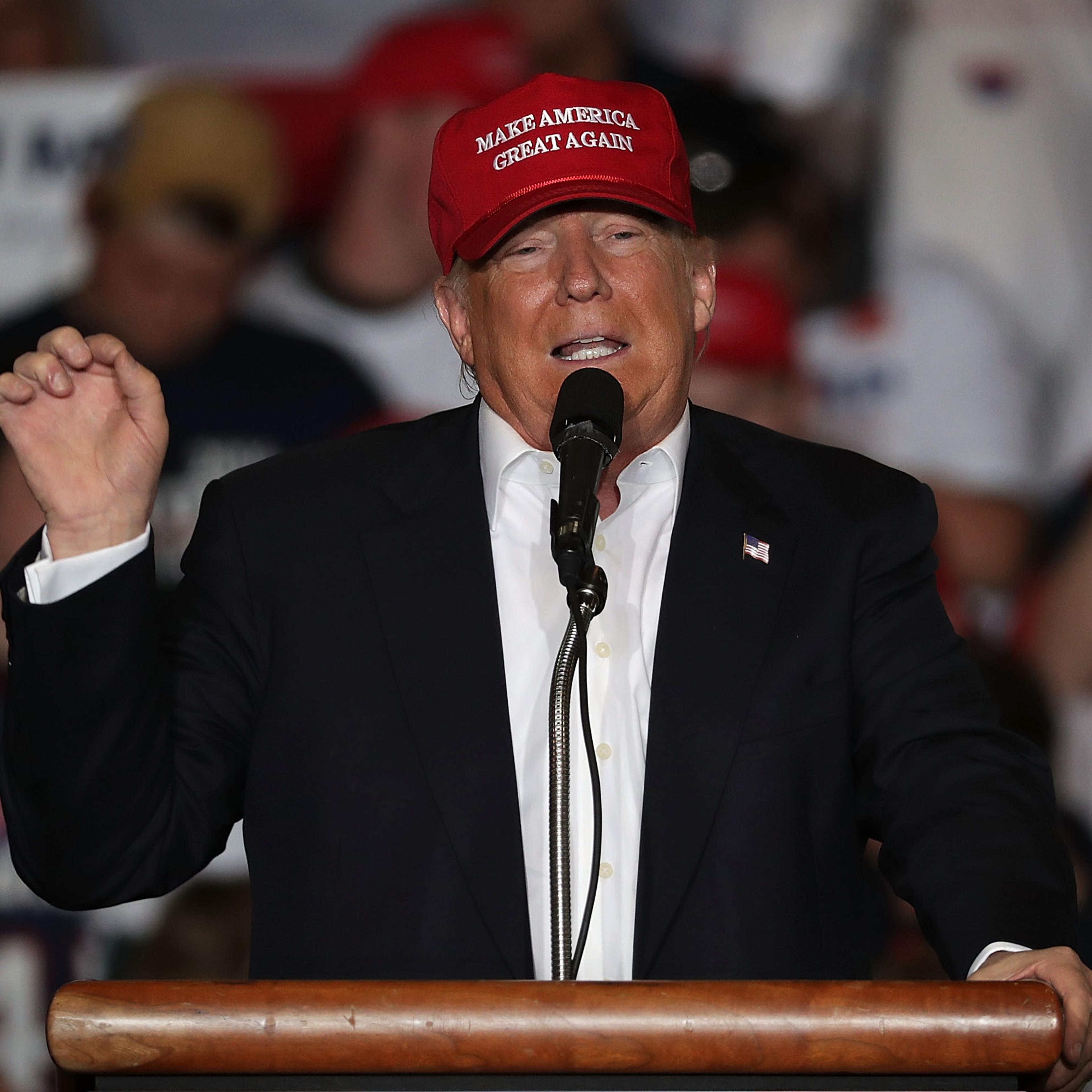 Donald Trump Campaigns In Delaware
