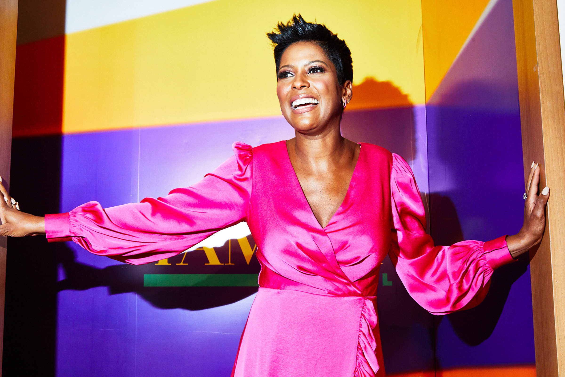 Talk show host Tamron Hall photographed on the set of her new show Aug. 28, 2019