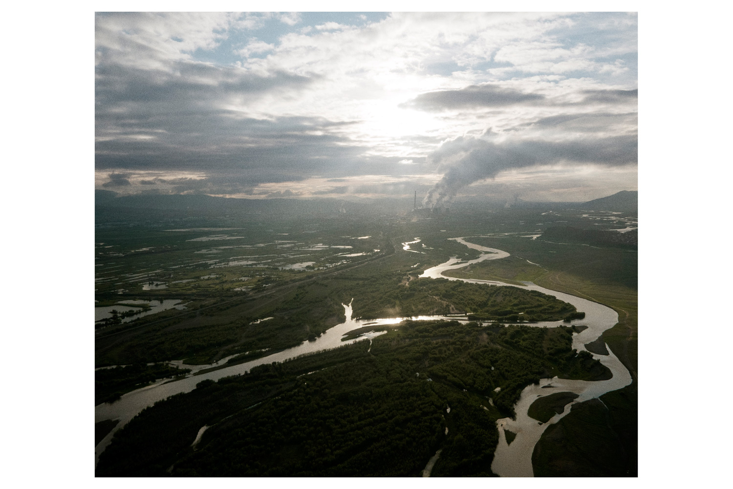 An aerial view of Ulan Bator.