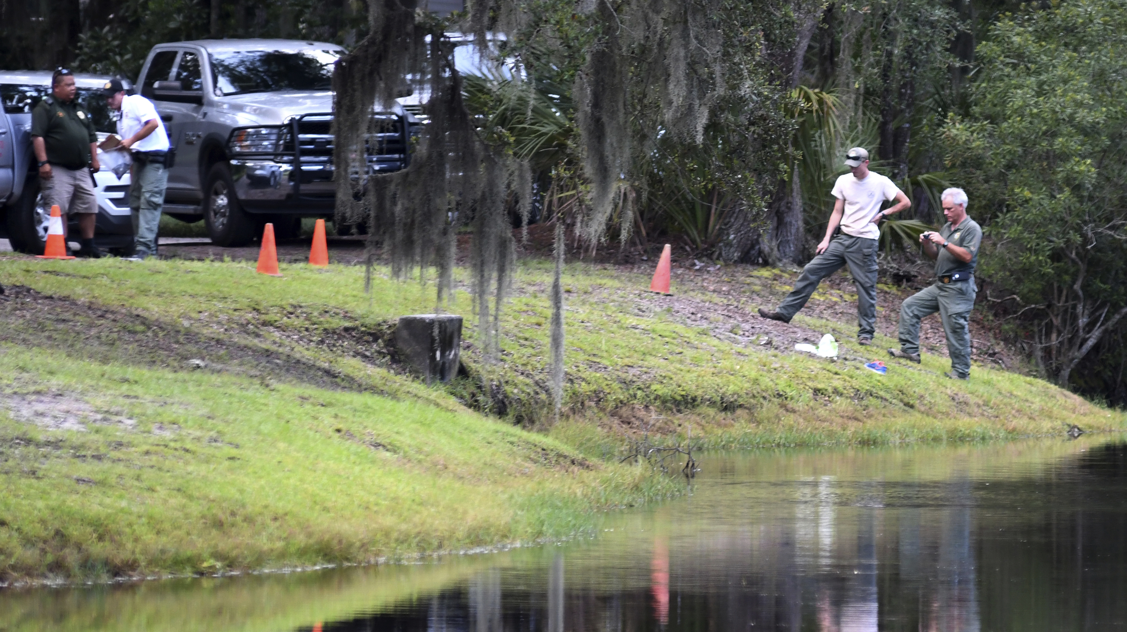 The lagoon where Kline was killed