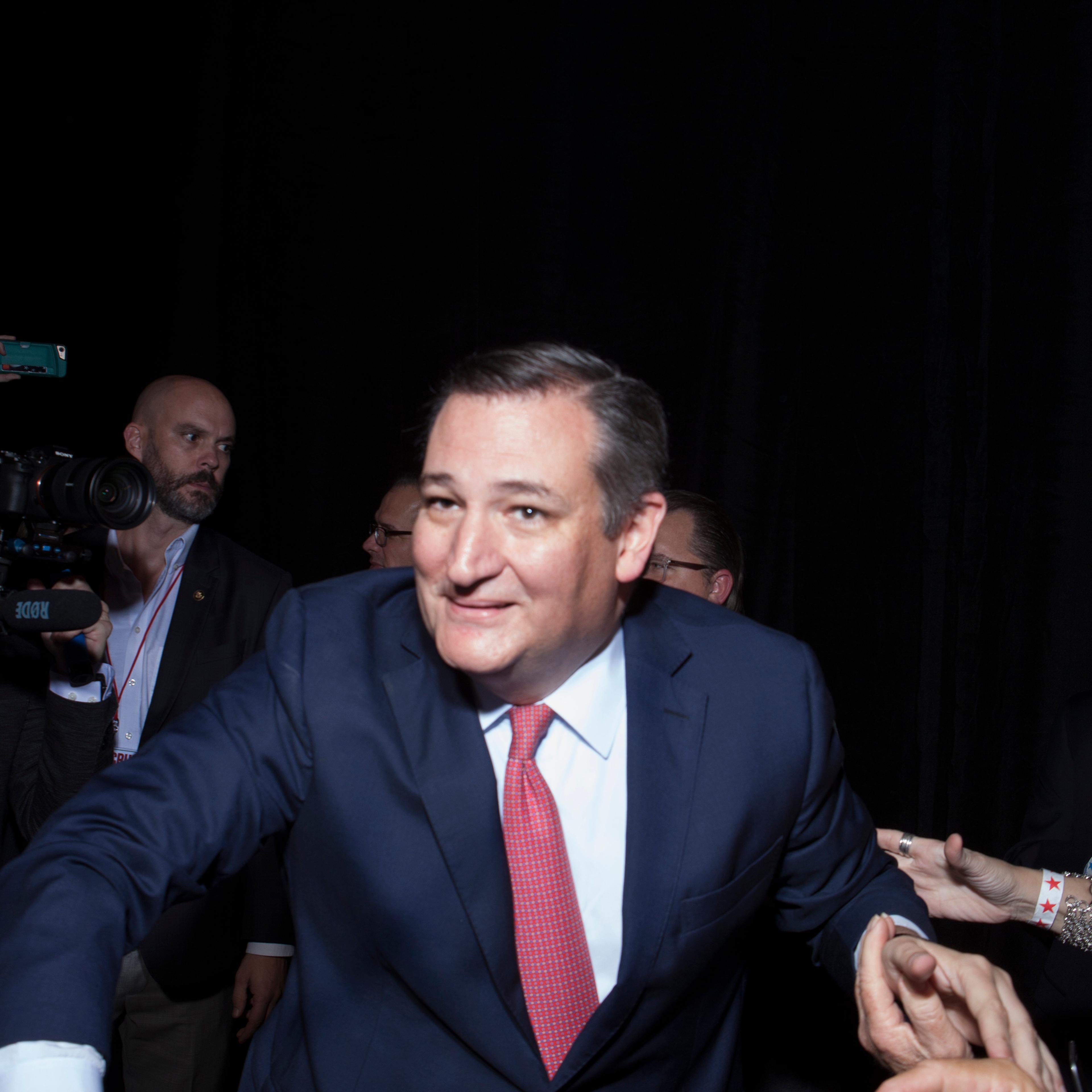 Sen. Ted Cruz after declaring victory at his Election Night event in Houston.