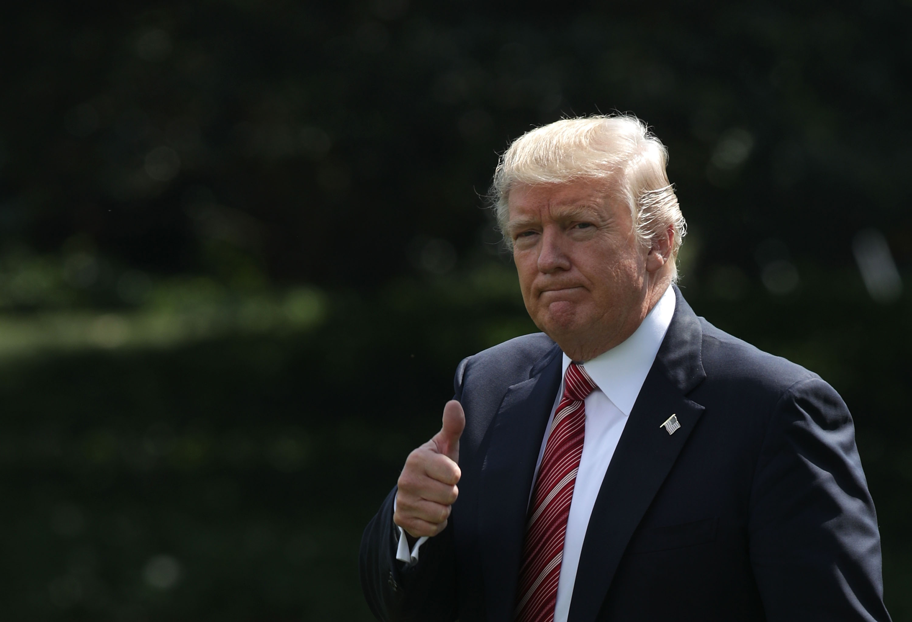 President Trump Departs White House For Camp David