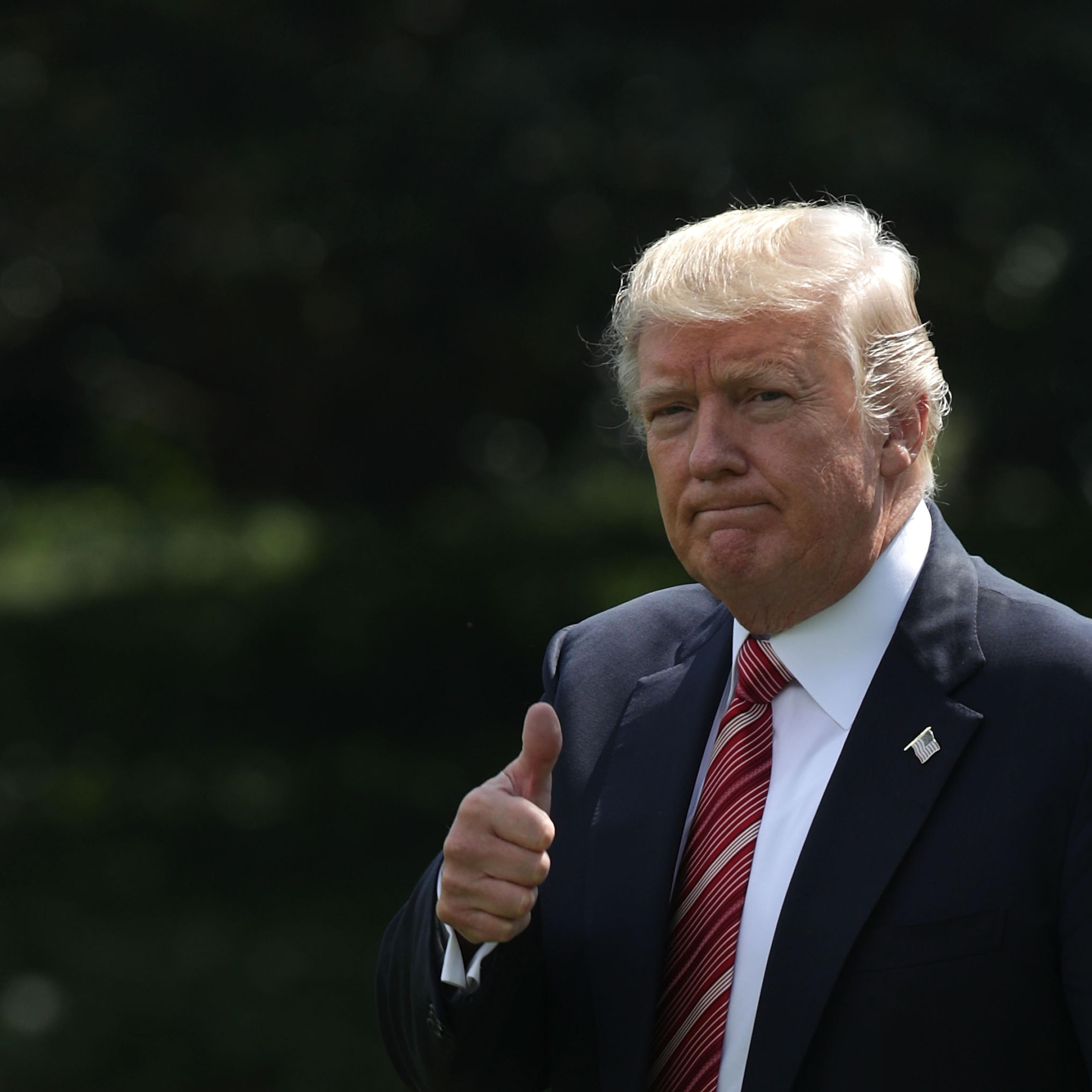 President Trump Departs White House For Camp David
