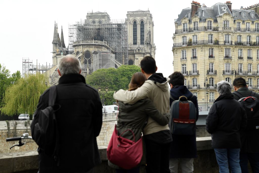 TOPSHOT-FRANCE-FIRE-NOTRE DAME