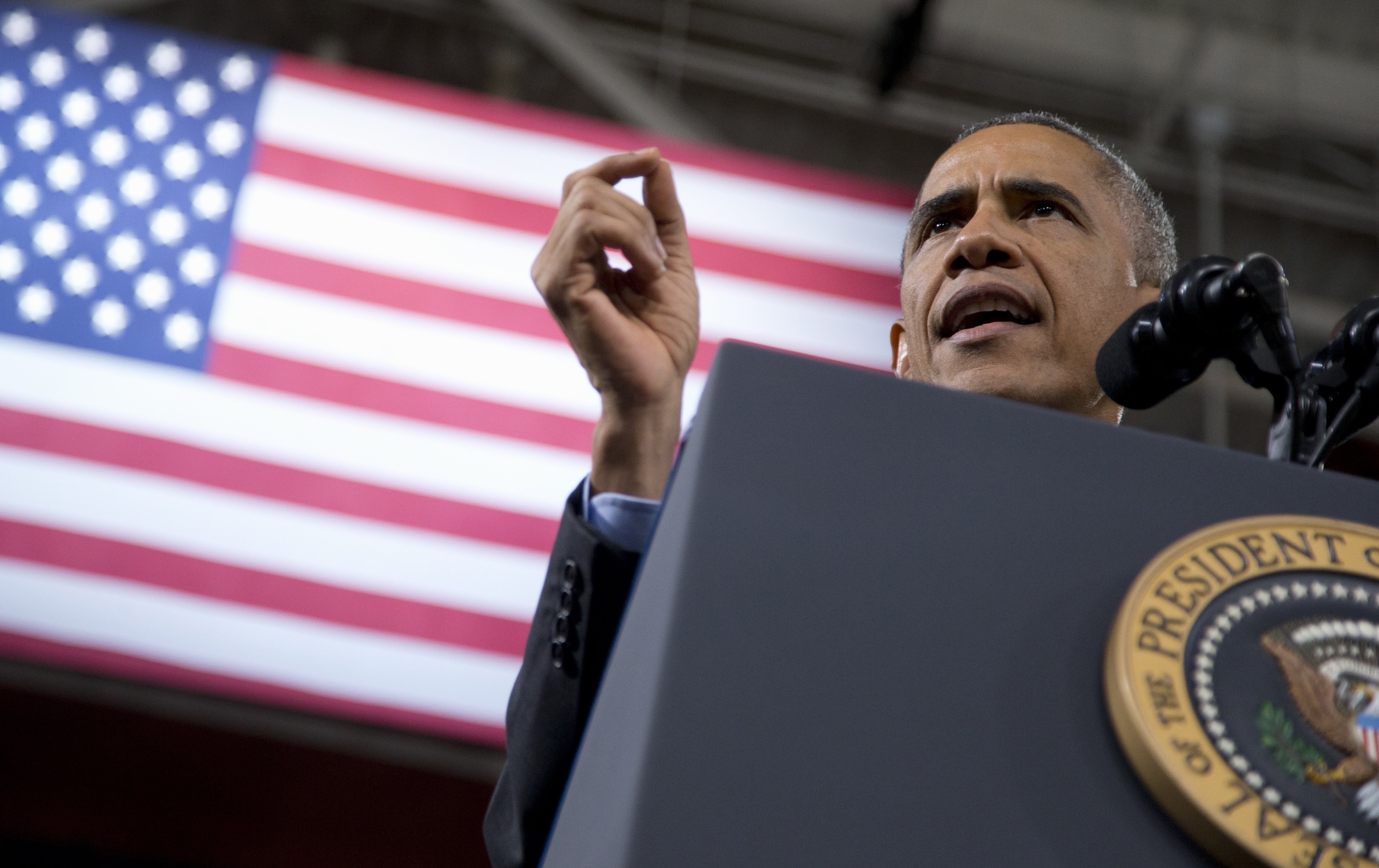 President Barack Obama speaks about immigration on Nov. 21, 2014, at Del Sol High School in Las Vegas.