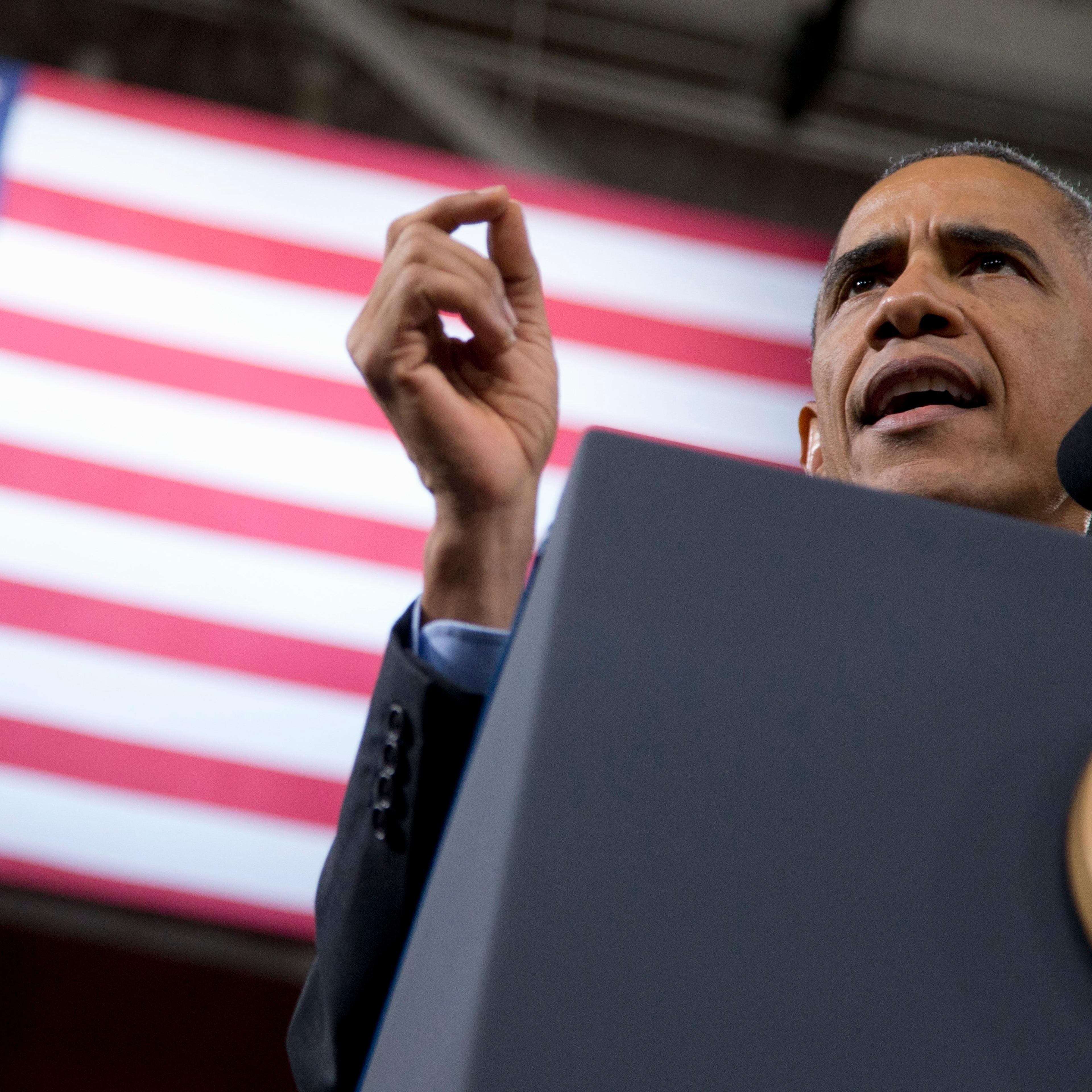 President Barack Obama speaks about immigration on Nov. 21, 2014, at Del Sol High School in Las Vegas.