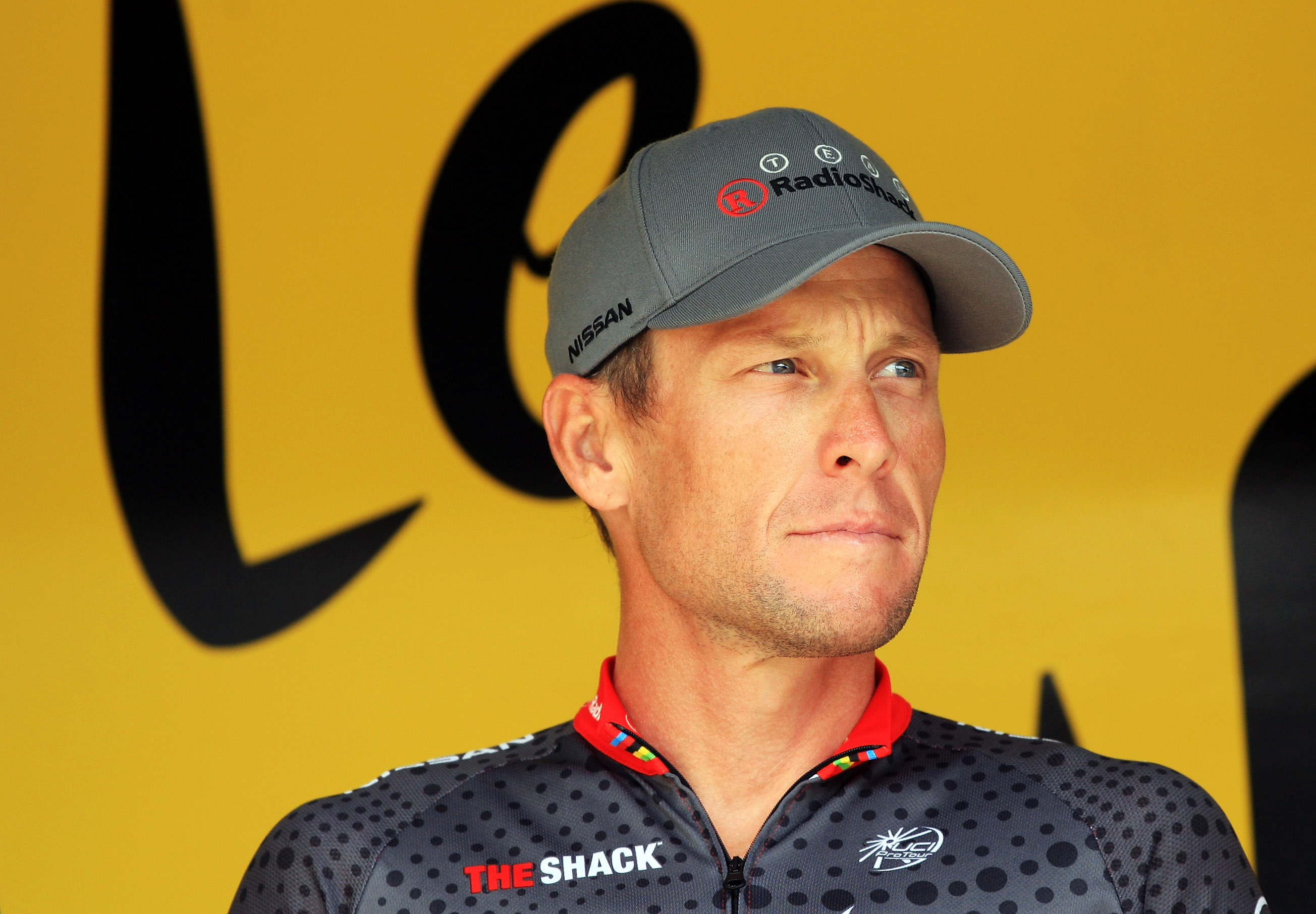 during stage twelve of the 2010 Tour de France from  Rodez to Revel on July 17, 2010 in Revel, France.