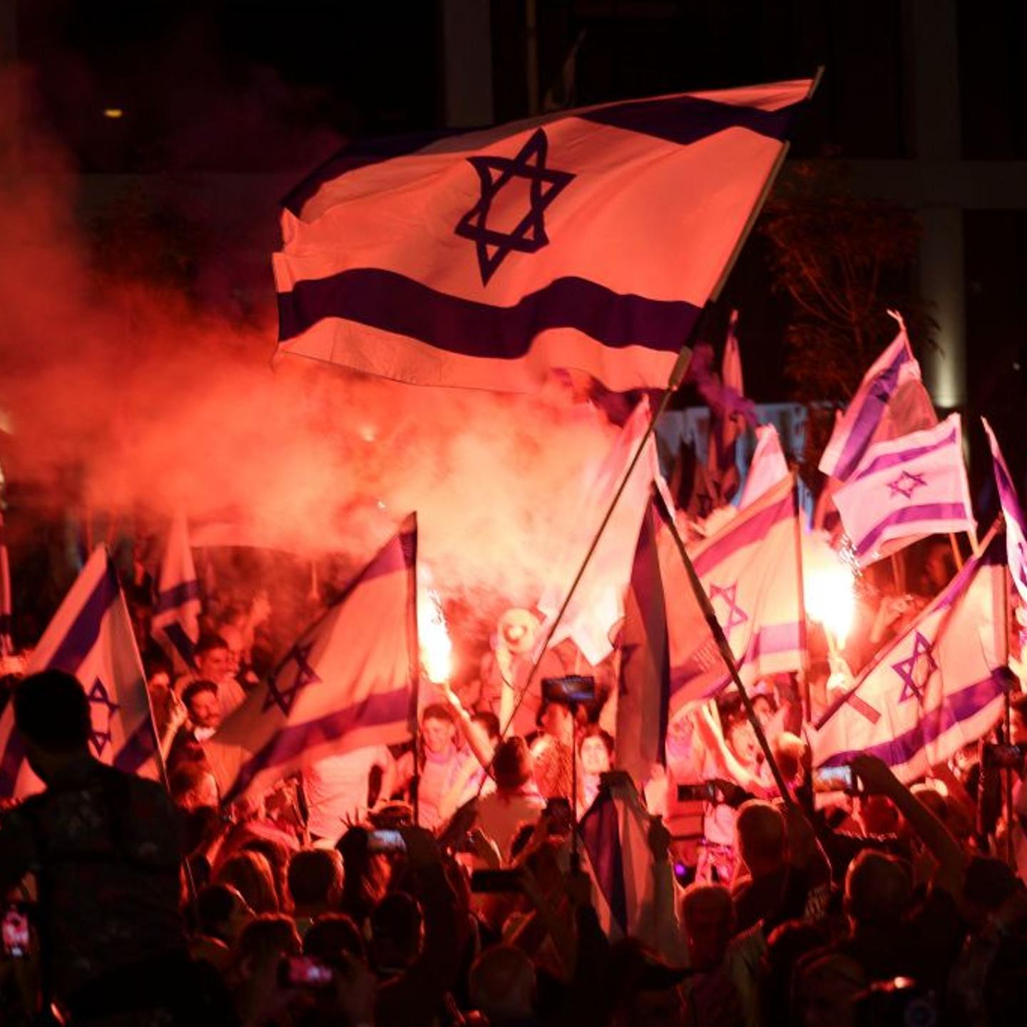 ISRAEL-POLITICS-DEMO-ANNIVERSARY