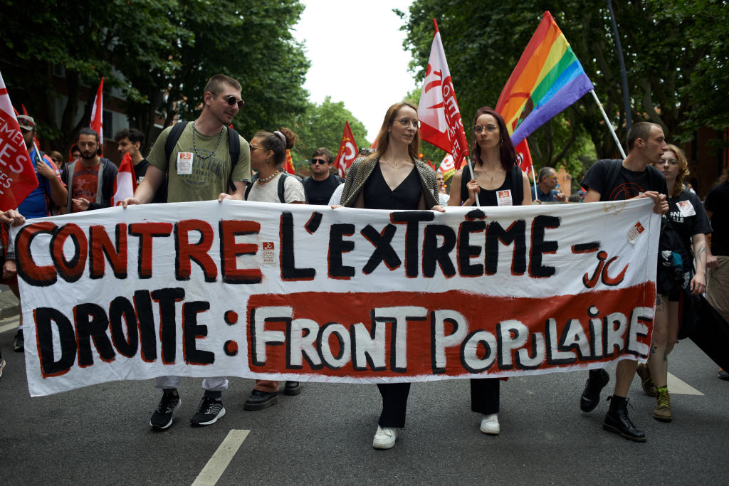 Thousands March In Toulouse In Pre-election Protest Against Far Right