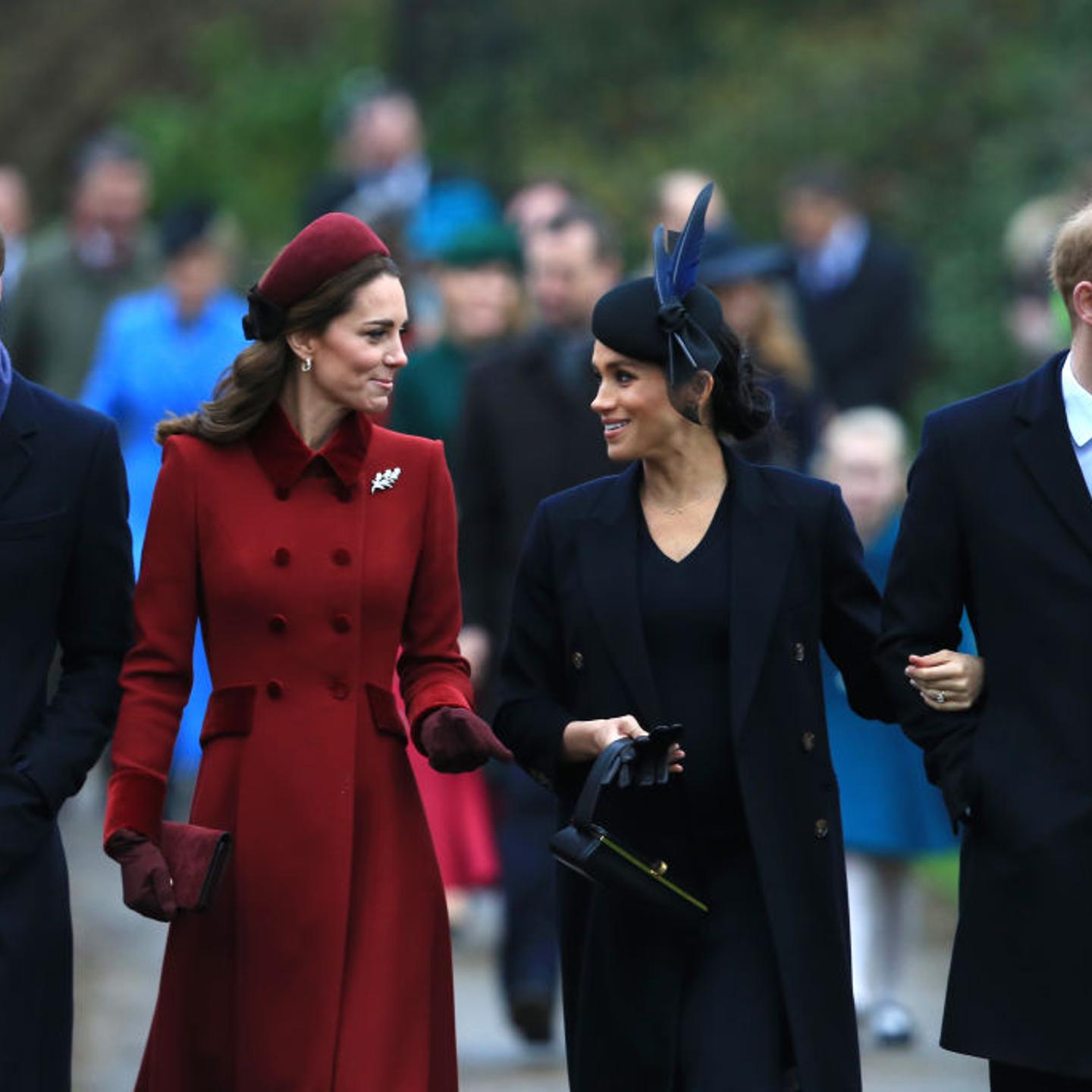 The Royal Family Attend Church On Christmas Day