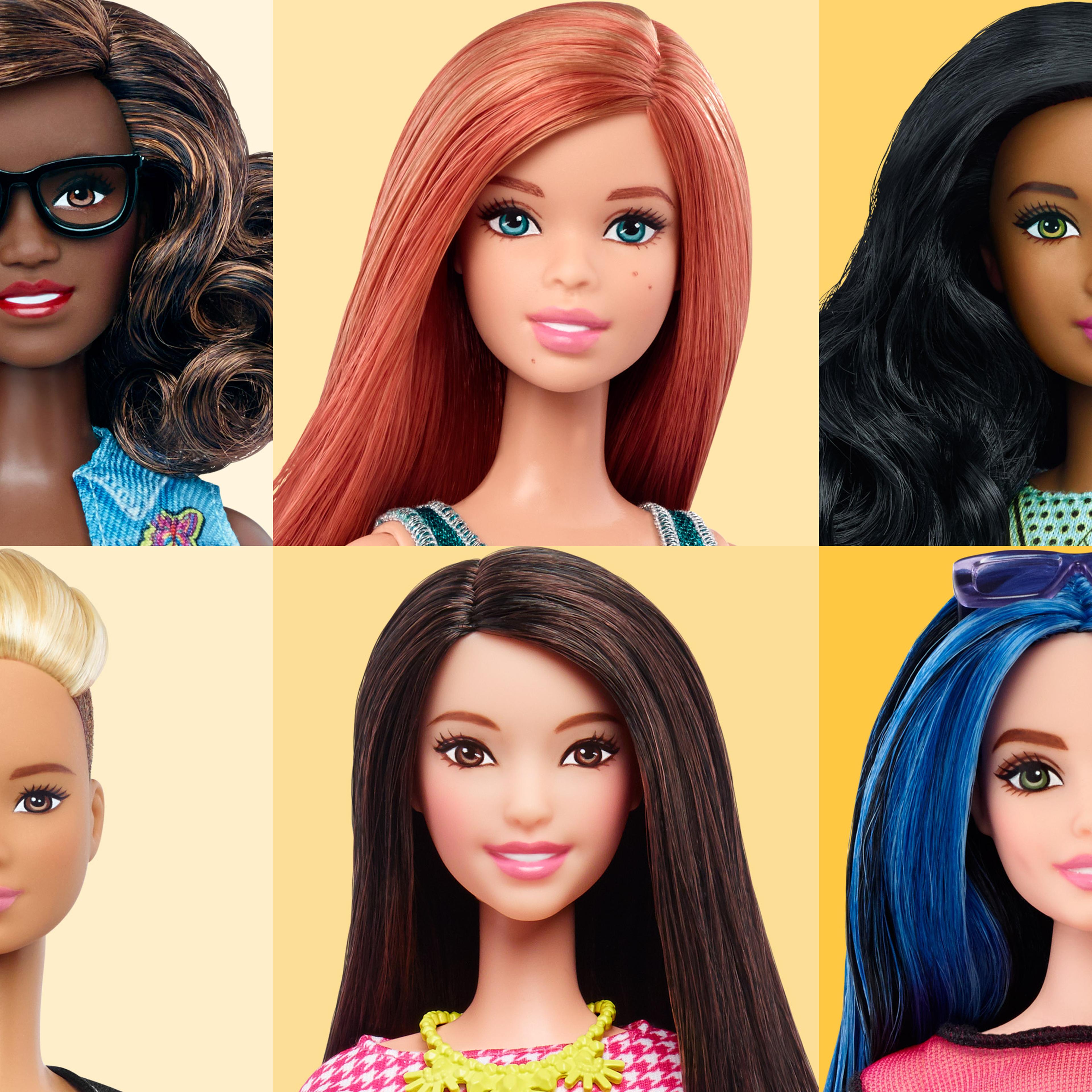 See all the new Barbie body shapes skin tones