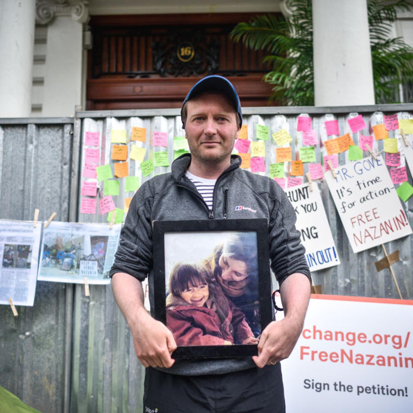 Husband Of Nazanin Zaghari-Ratcliffe Keeps Vigil At Iranian Embassy In London
