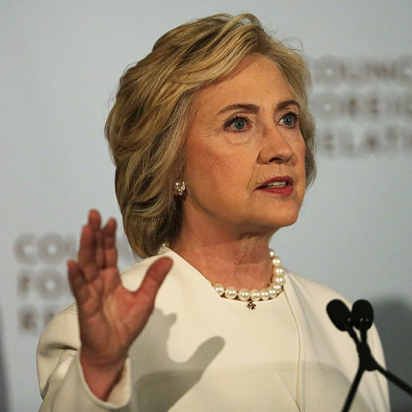 Former Secretary of State Hillary Clinton gives a speech on her approach to defeating the Islamic State terrorist network in Syria, Iraq and across the Middle East at the Council on Foreign Relations on November 19, 2015 in New York City.