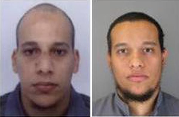 Two undated handout pictures released by French Police on Jan. 8, 2015 show Cherif Kouachi, 32, (L) and his brother Said Kouachi, 34, (R) suspected in connection with the shooting attack at the satirical French magazine Charlie Hebdo headquarters in Pari