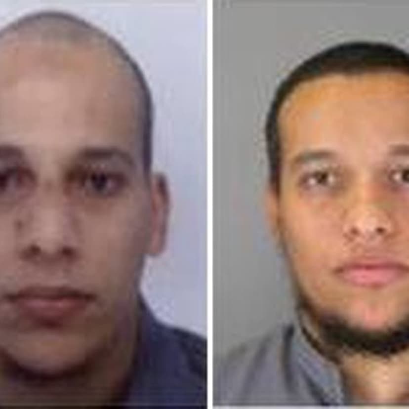 Two undated handout pictures released by French Police on Jan. 8, 2015 show Cherif Kouachi, 32, (L) and his brother Said Kouachi, 34, (R) suspected in connection with the shooting attack at the satirical French magazine Charlie Hebdo headquarters in Pari