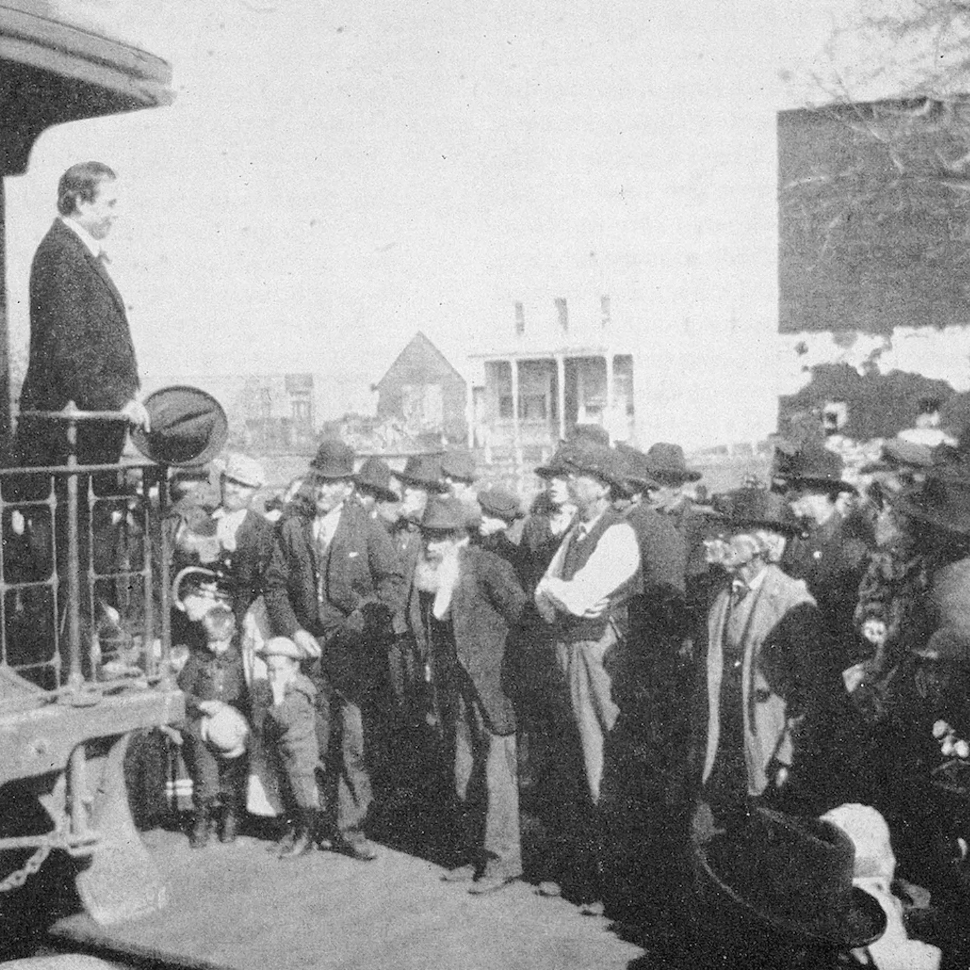 William J. Bryan Speaks On Campaign, 1896.