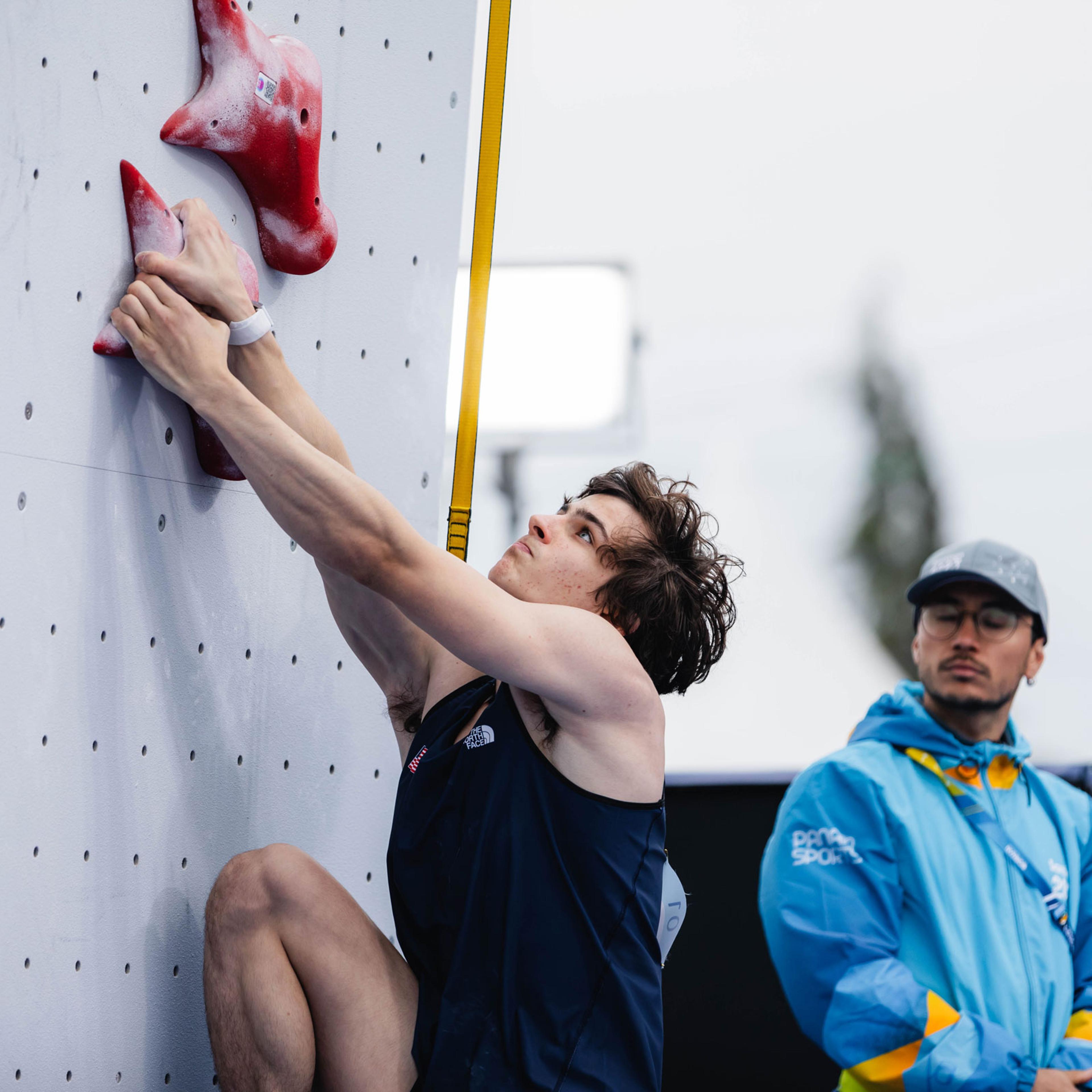 Sam Watson competes in the Men’s Speed qualification at the Pan American Games Santiago 2023, on Oct. 22, 2023.