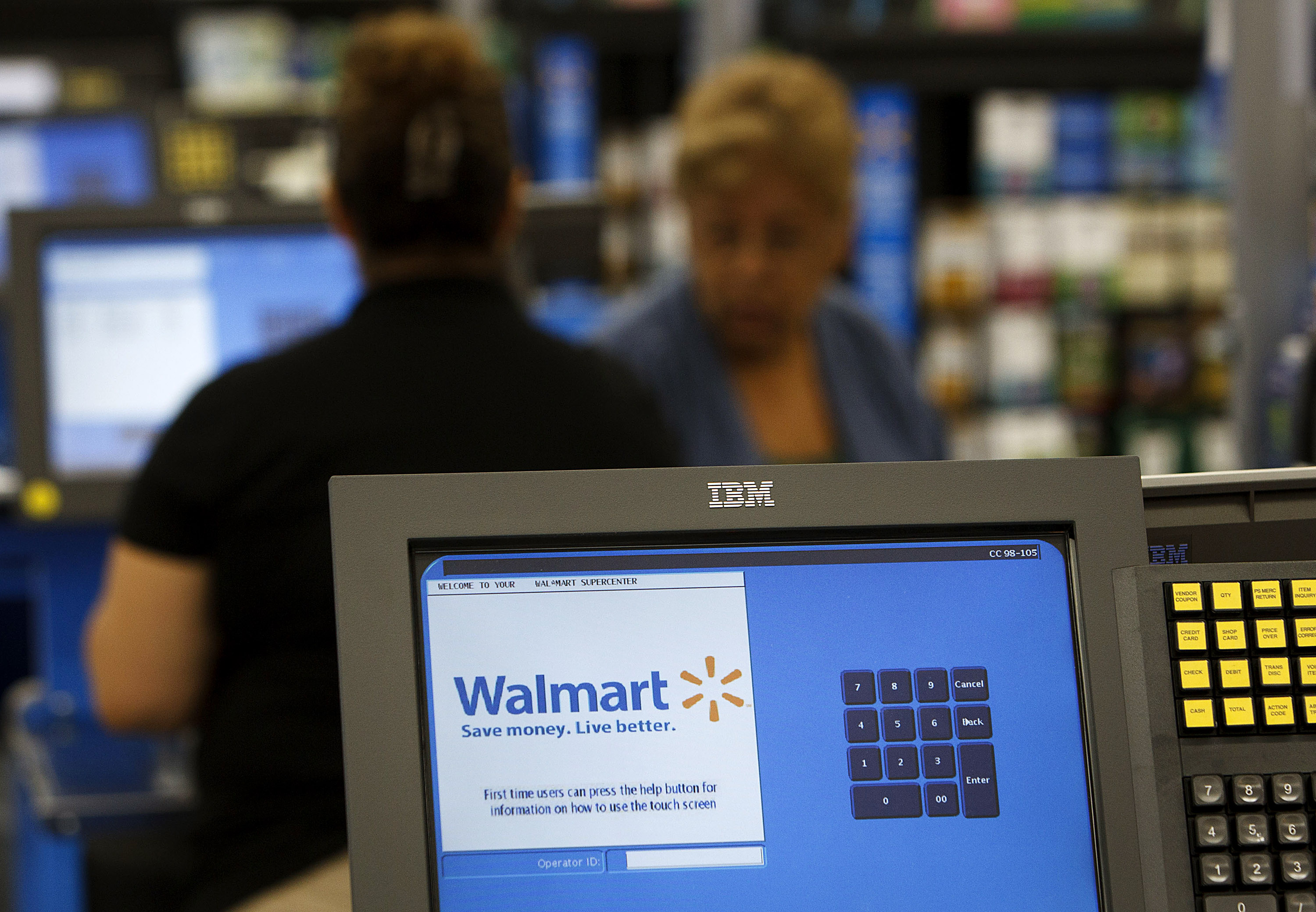 Grand Opening At A New Wal-Mart Store