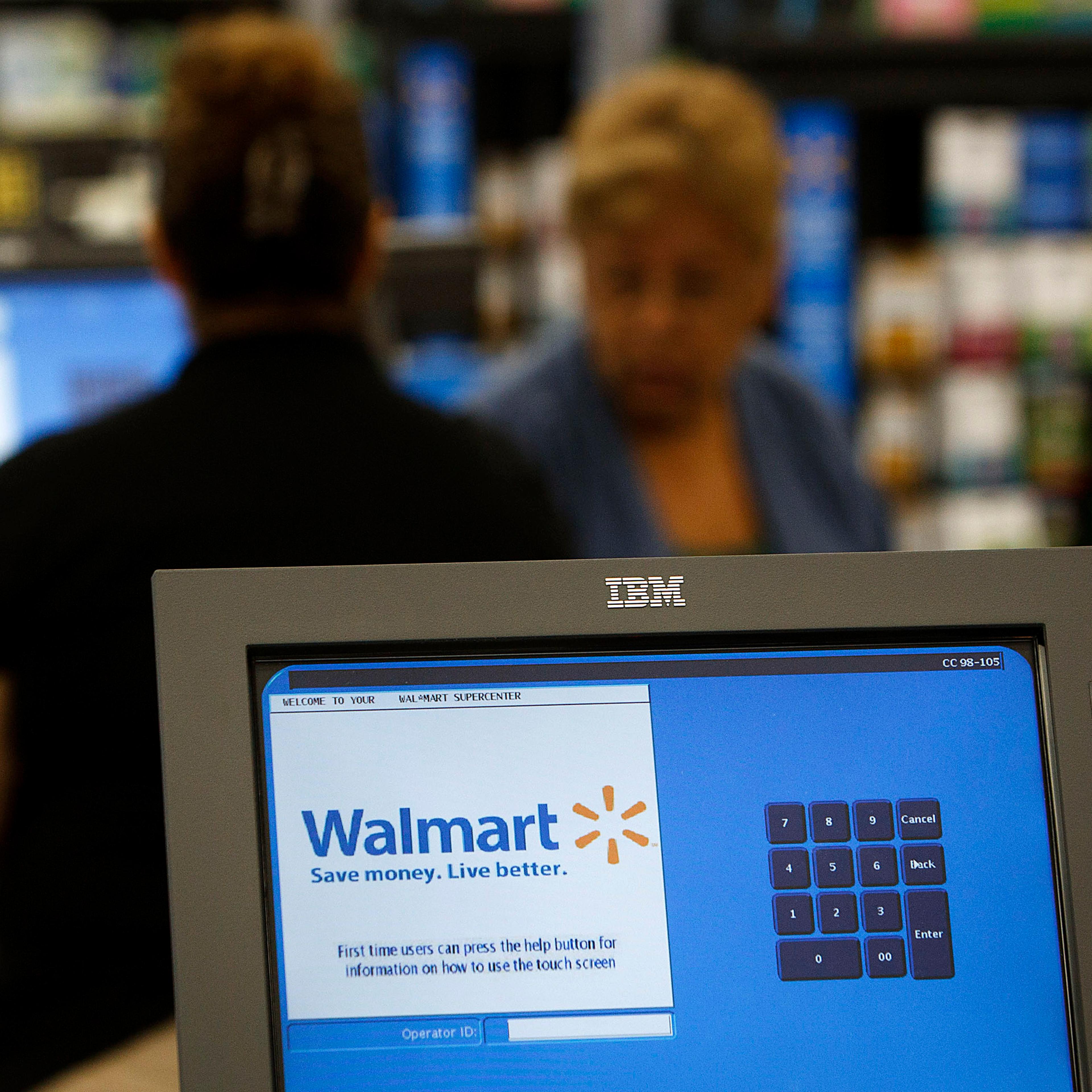 Grand Opening At A New Wal-Mart Store